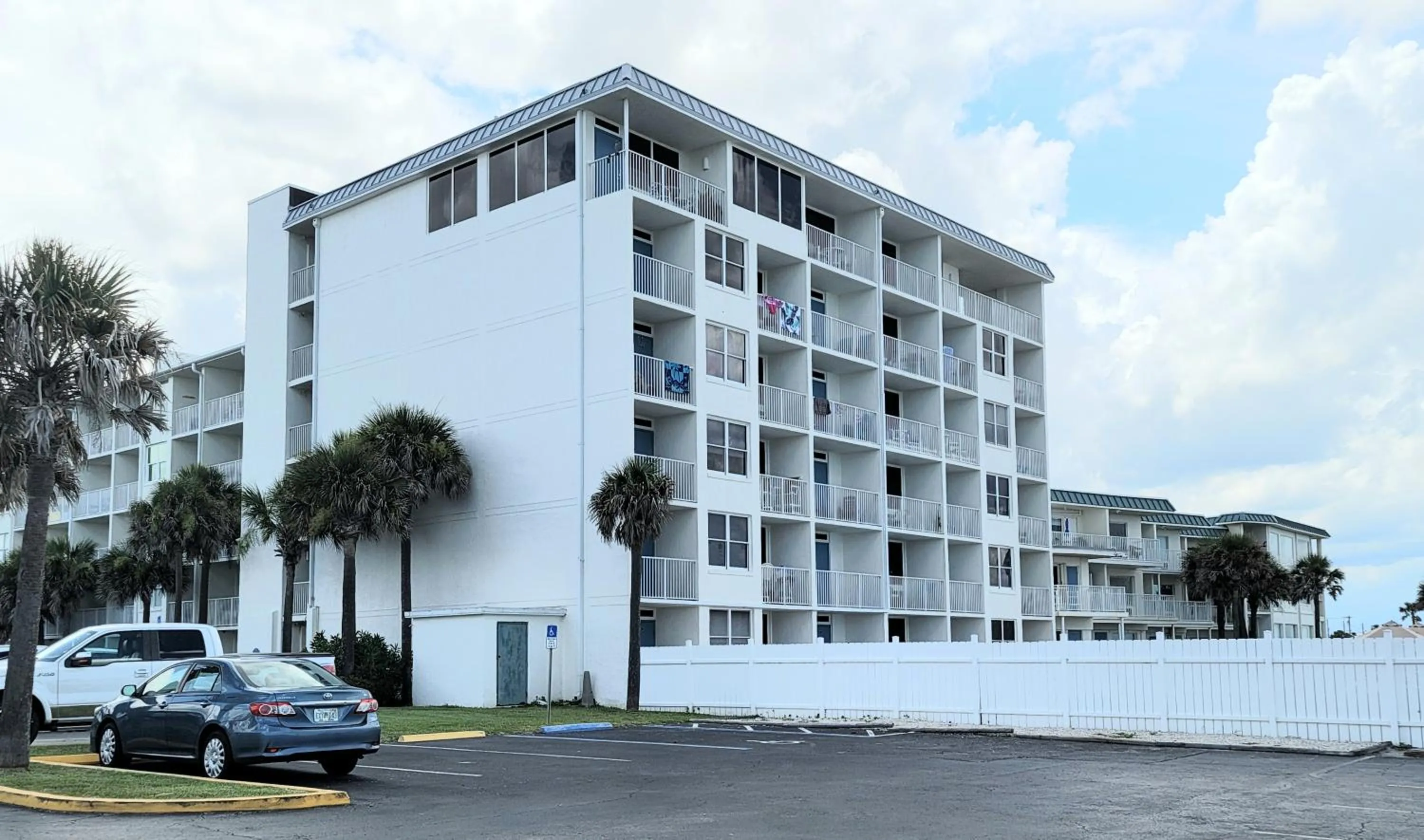 Property building in Oceanfront Escape With Balcony and heated salt water pool Sleeps 4