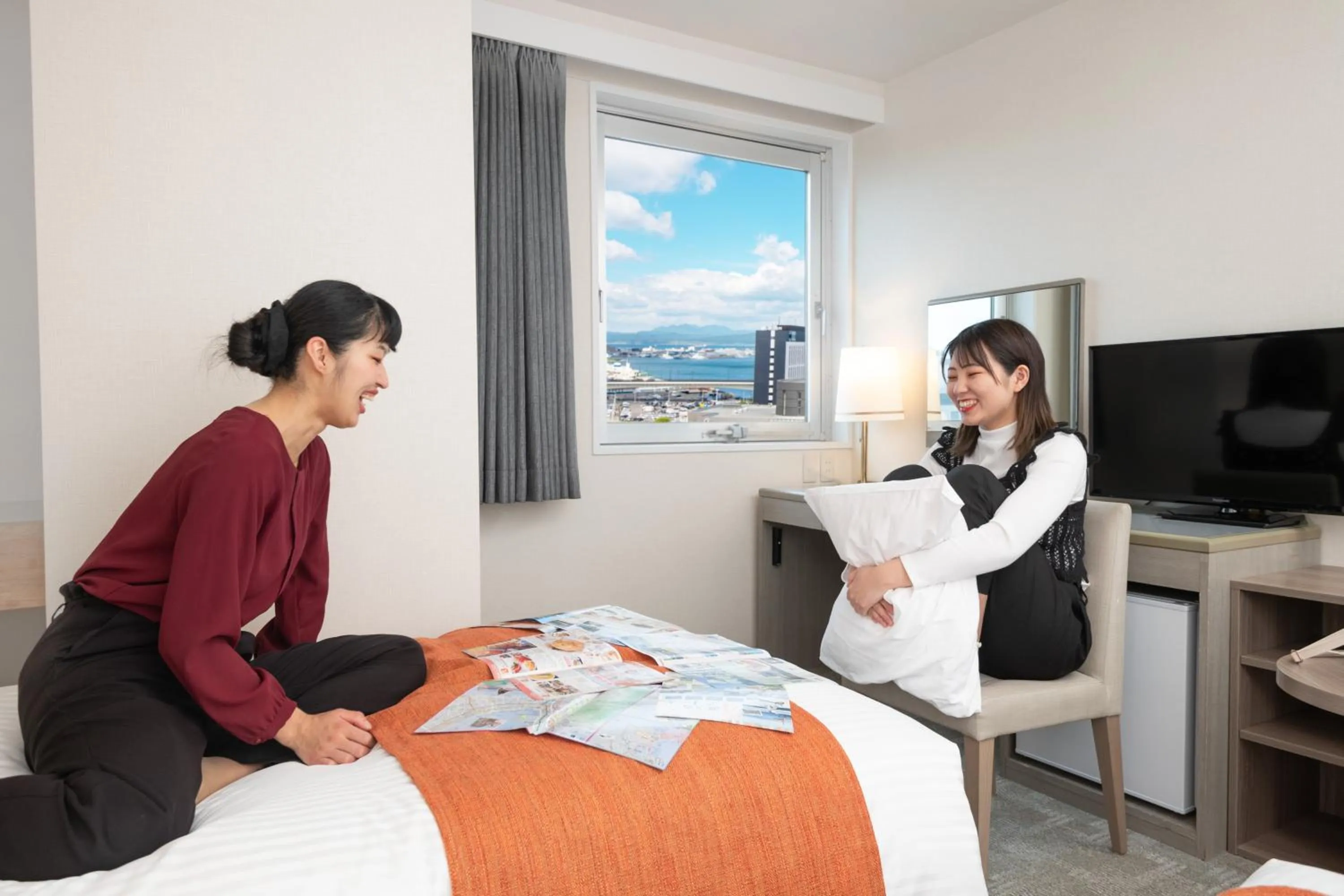 People in Smile Hotel Hakodate