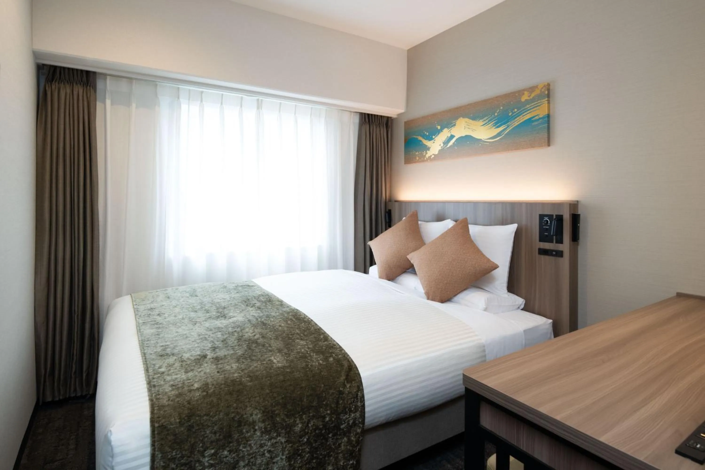 Photo of the whole room, Bed in HOTEL MYSTAYS Kanazawa Katamachi