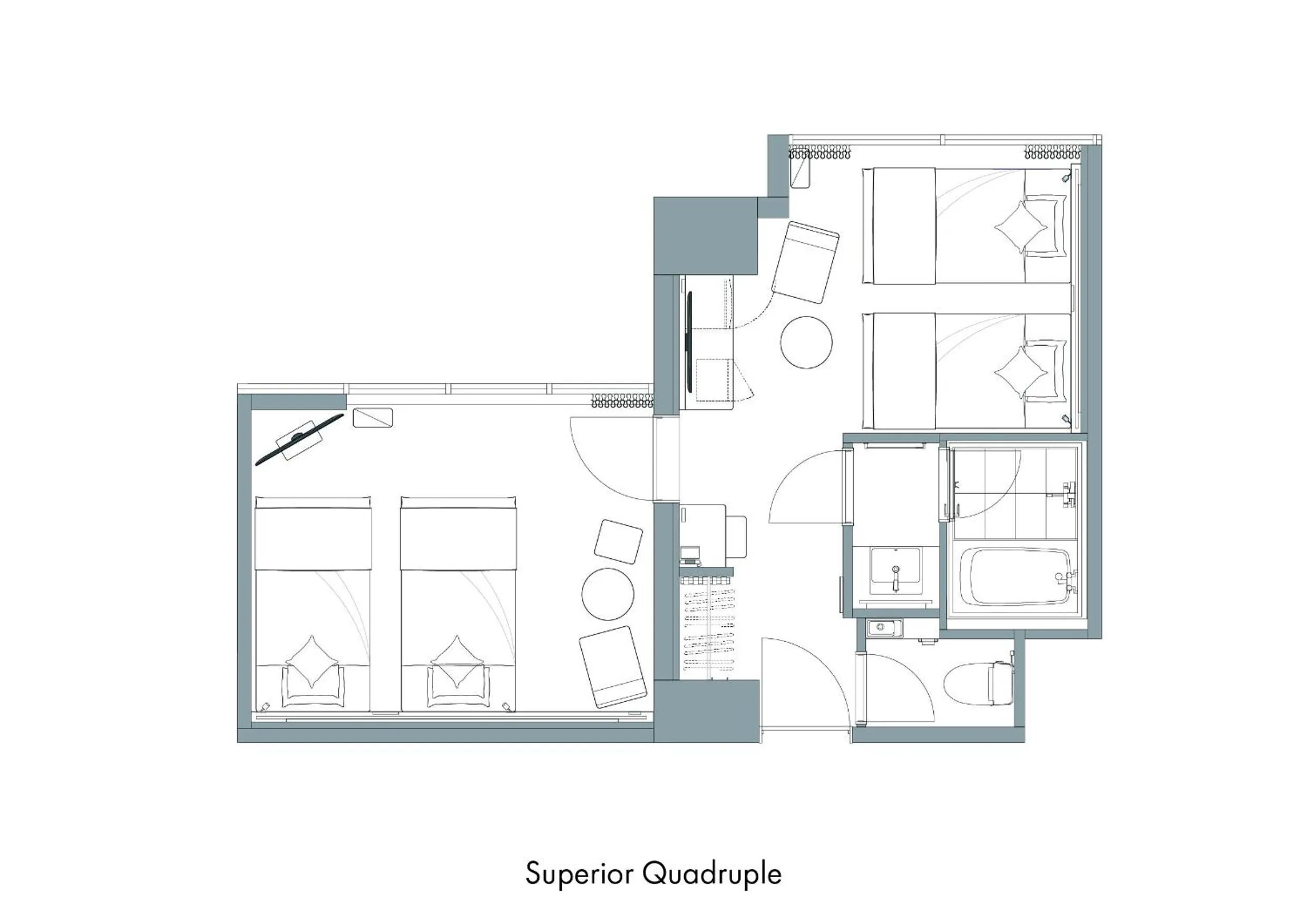 Floor plan in HOTEL MYSTAYS Kanazawa Katamachi