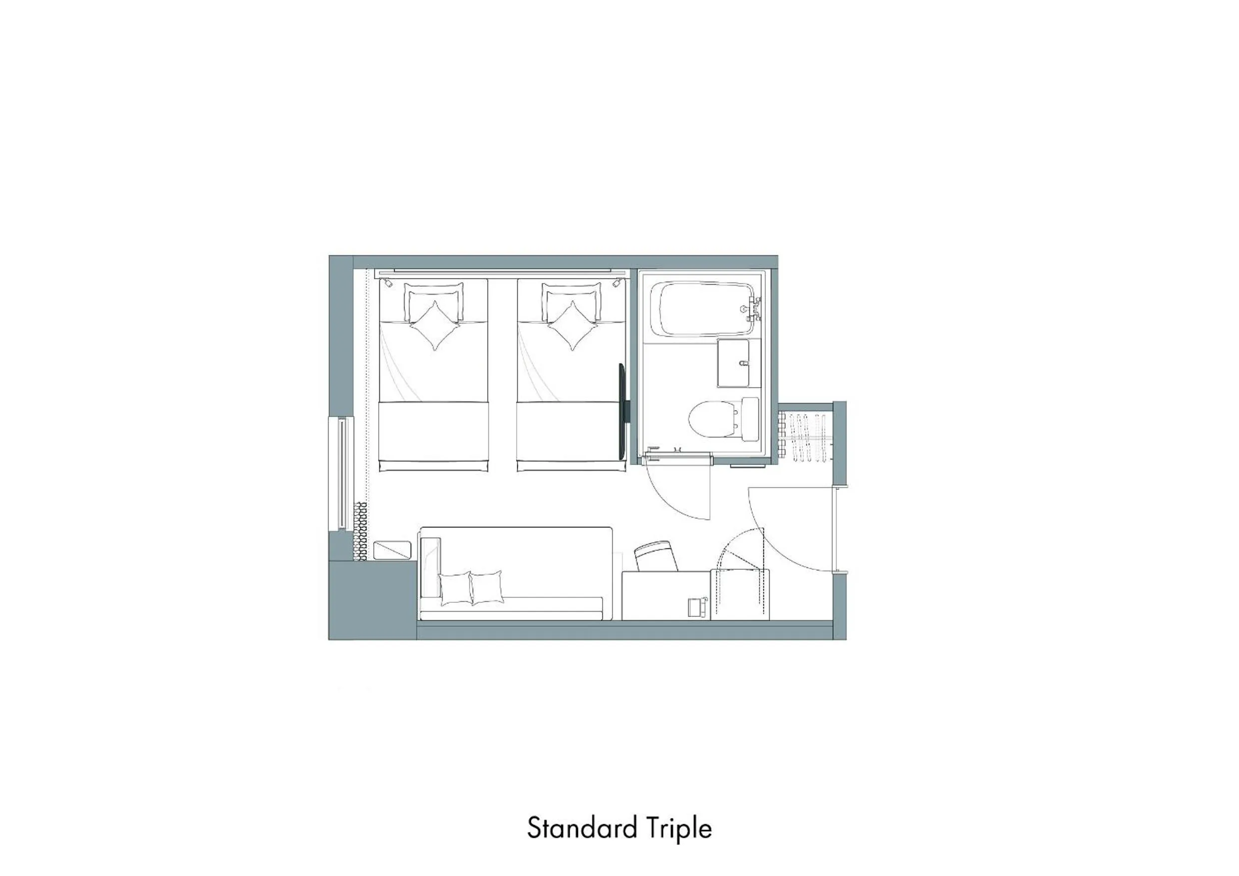 Floor plan in HOTEL MYSTAYS Kanazawa Katamachi