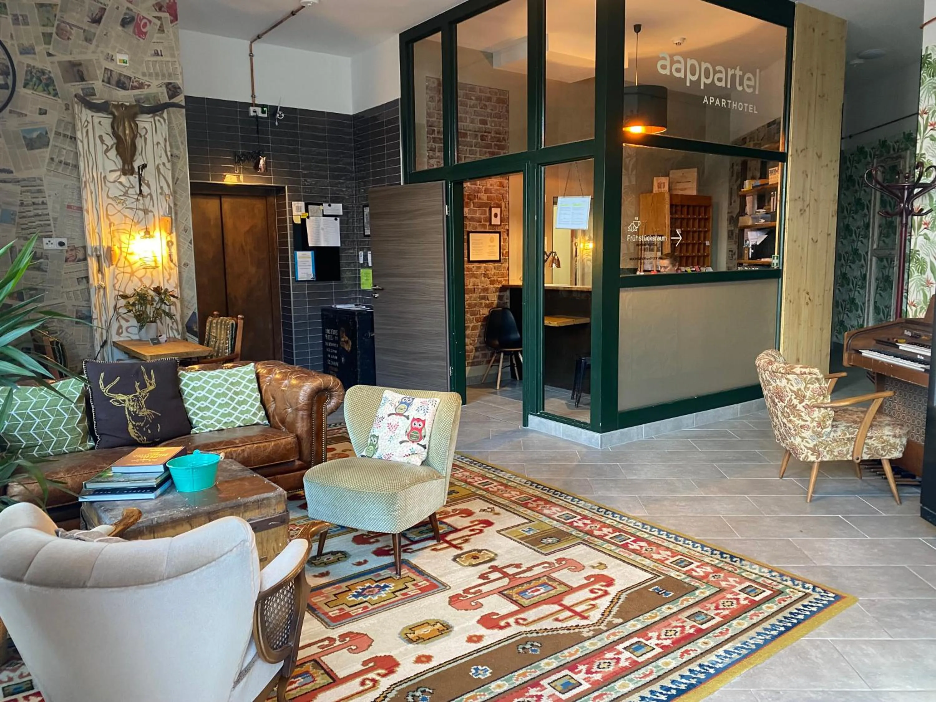 Lobby or reception in aappartel APARTHOTEL Herford