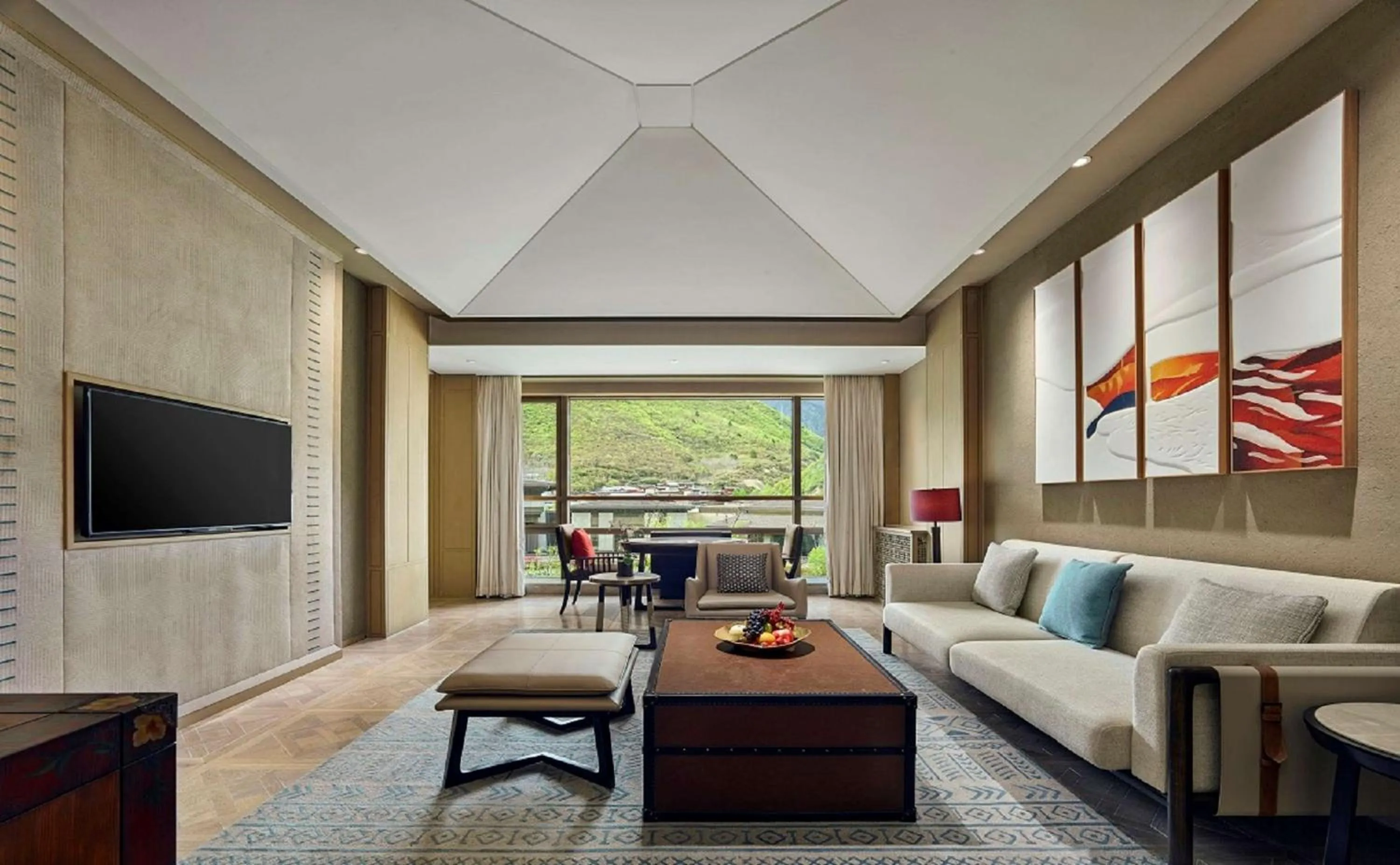 Living room in Conrad Jiuzhaigou
