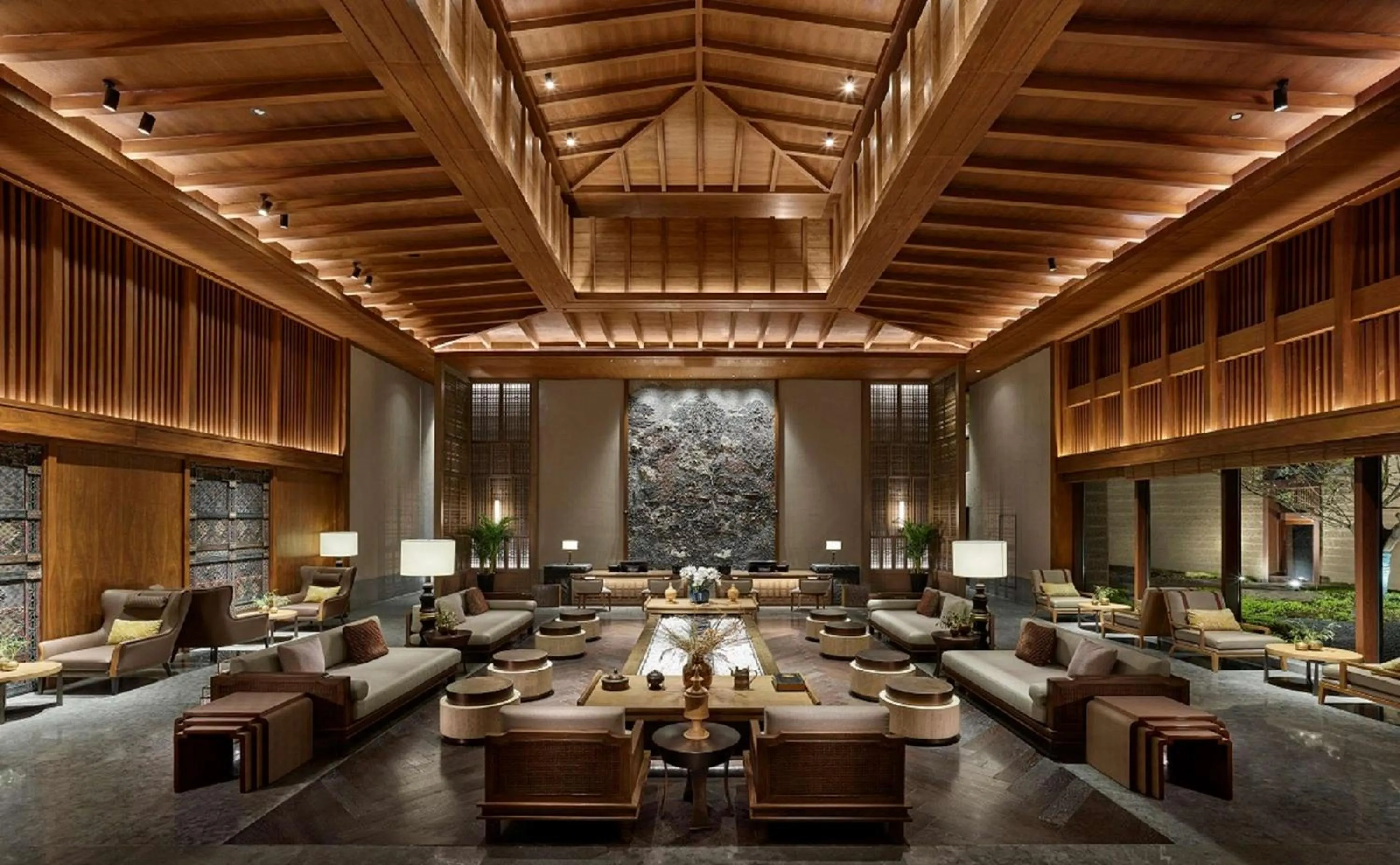 Lobby or reception in Conrad Jiuzhaigou