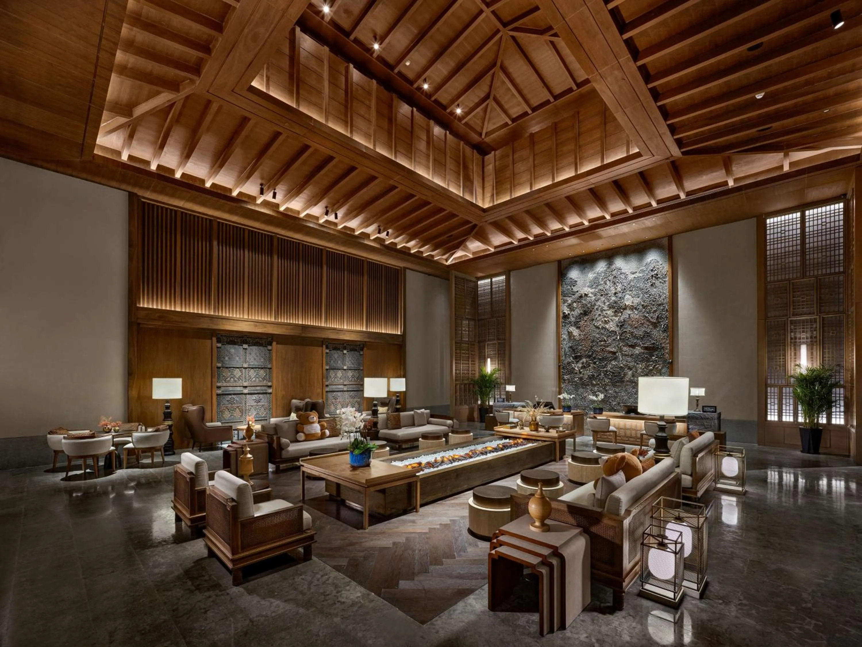 Lobby or reception in Conrad Jiuzhaigou