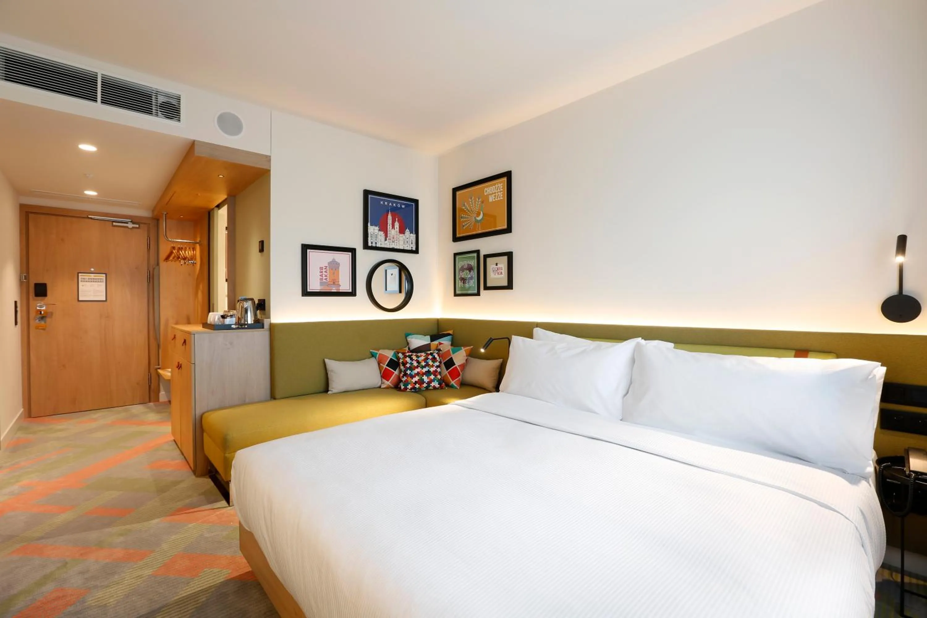 Bedroom, Bed in Hampton by Hilton Krakow Airport