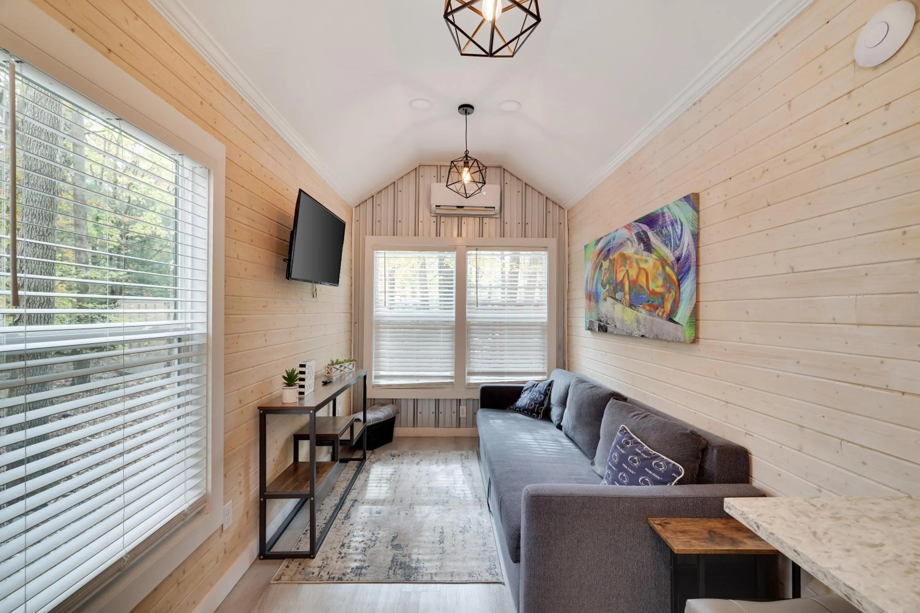 Seating area in Camptel Poconos