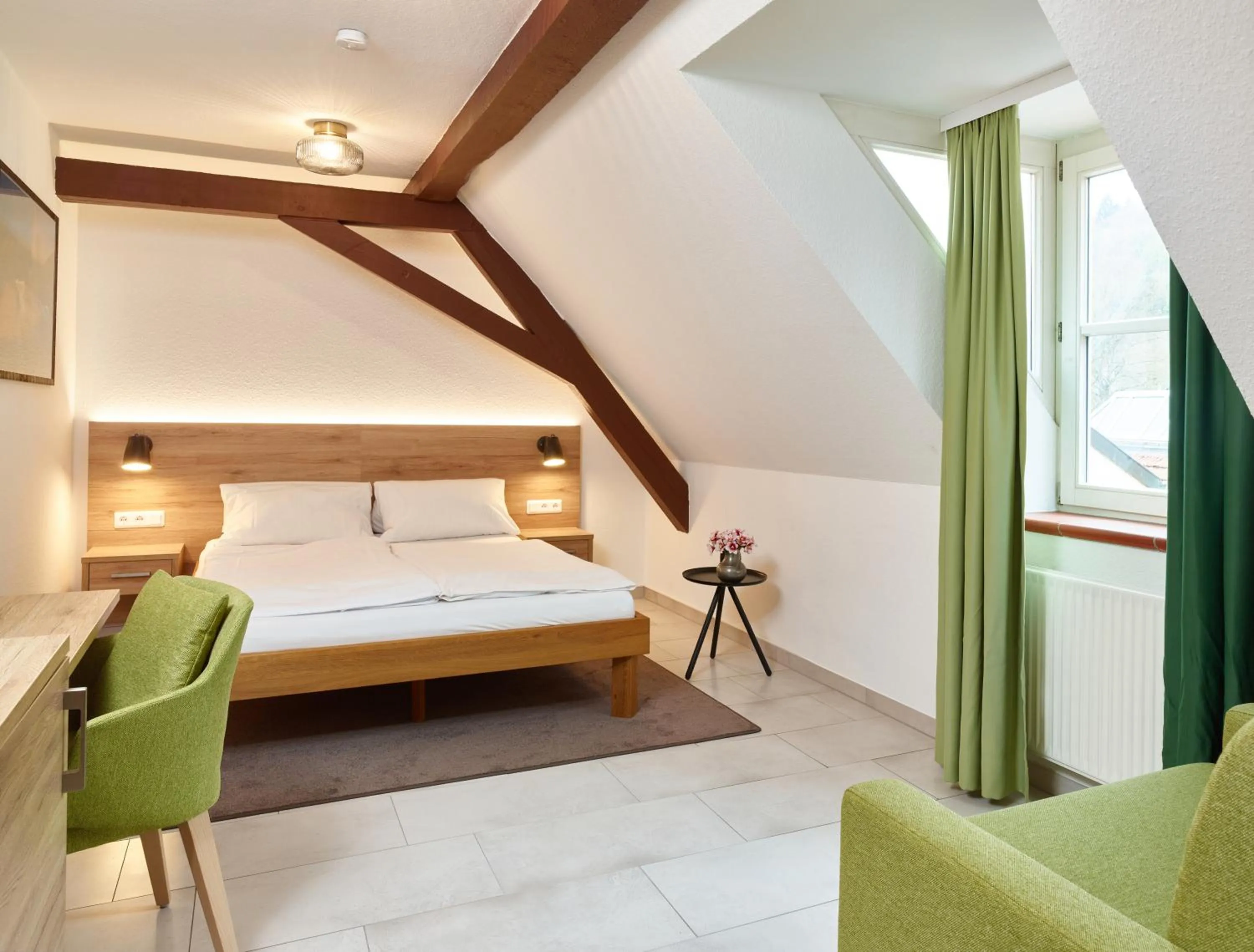 Photo of the whole room, Bed in Hotel & Restaurant Burgschänke