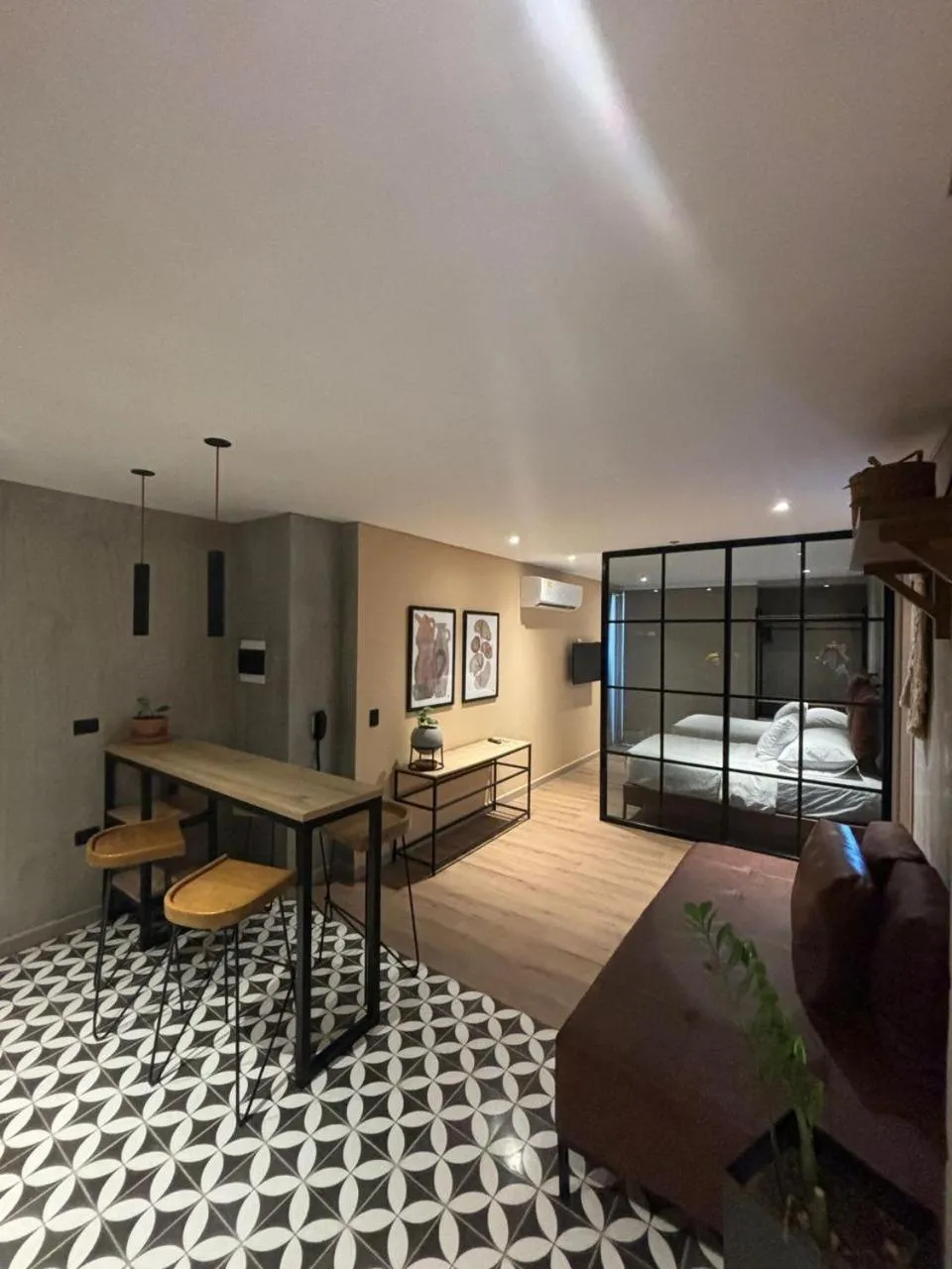 Bed in Mosaic Studios Buenavista