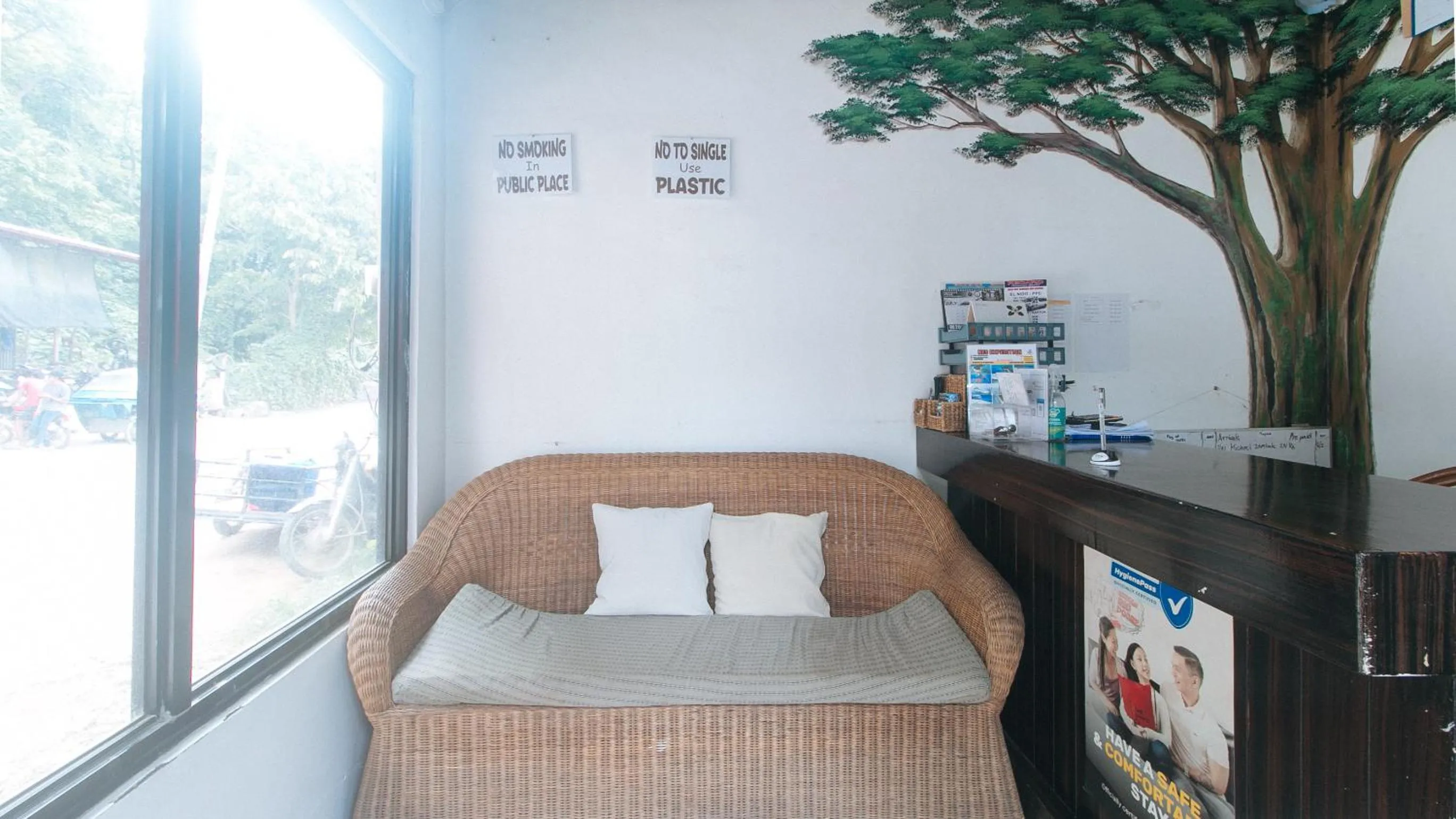Seating area, Bed in RedDoorz @ Lualhati Garden Cottage El Nido Palawan
