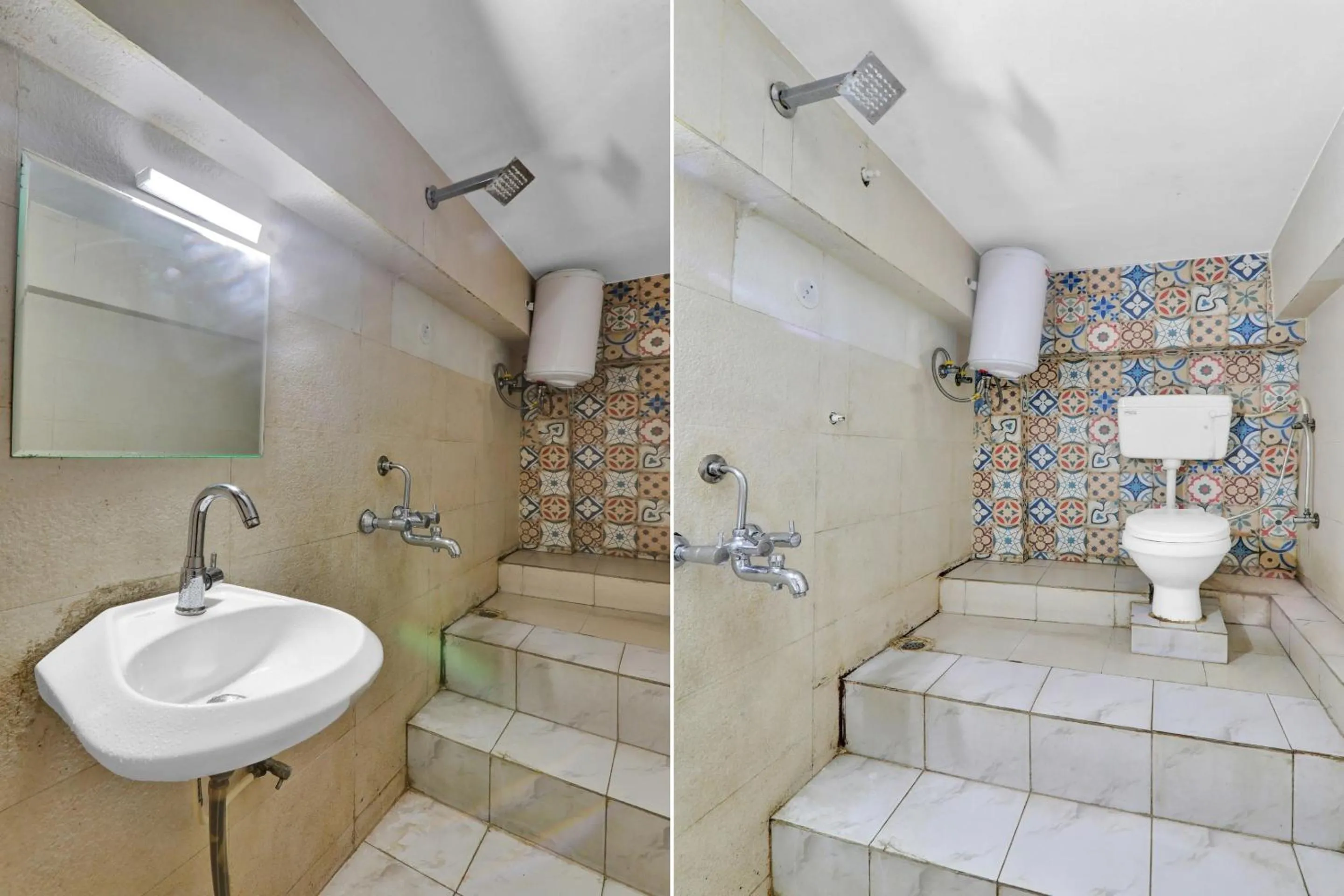 Bathroom in Super Hotel O Sada Shiv Guest House