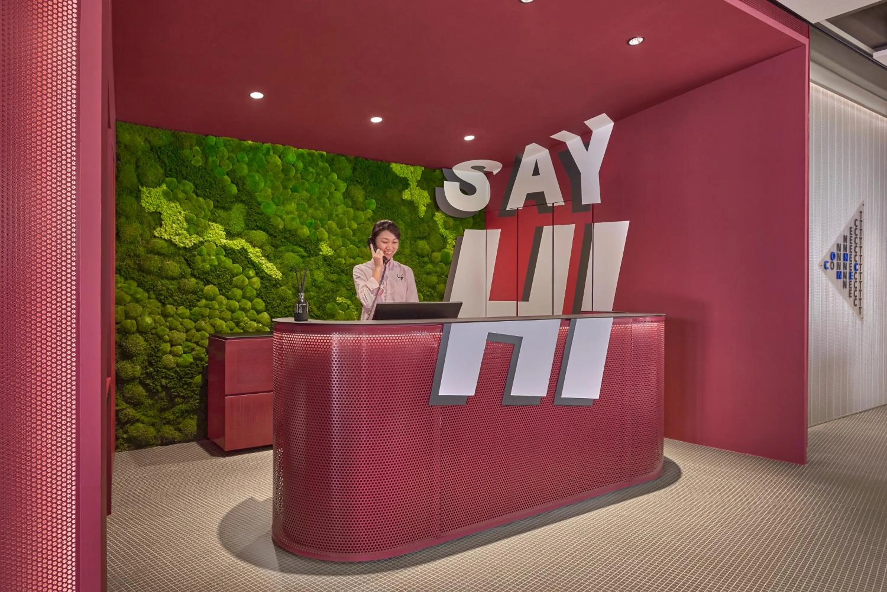 Lobby or reception in lyf one-north Singapore