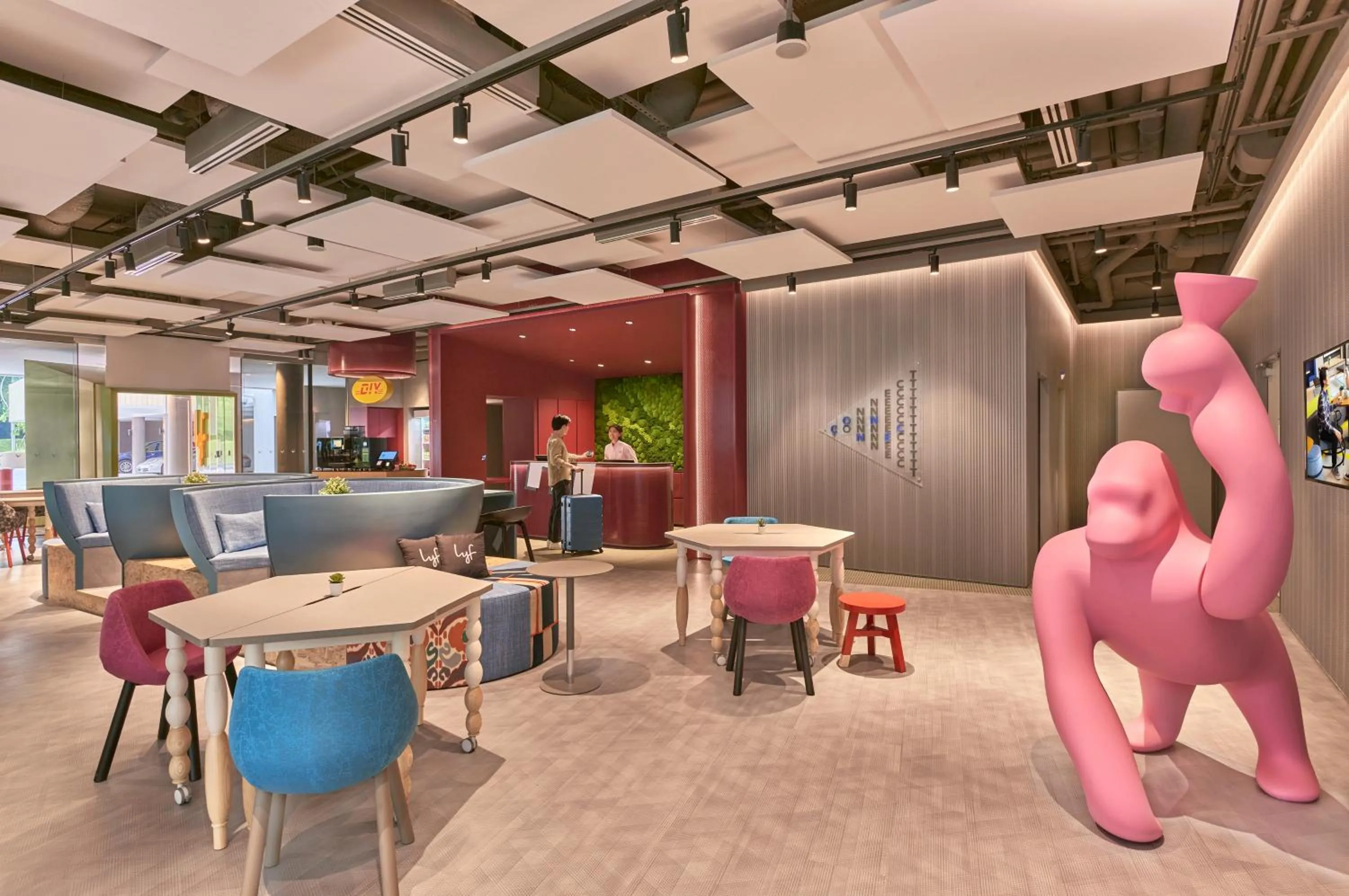 Lobby or reception in lyf one-north Singapore