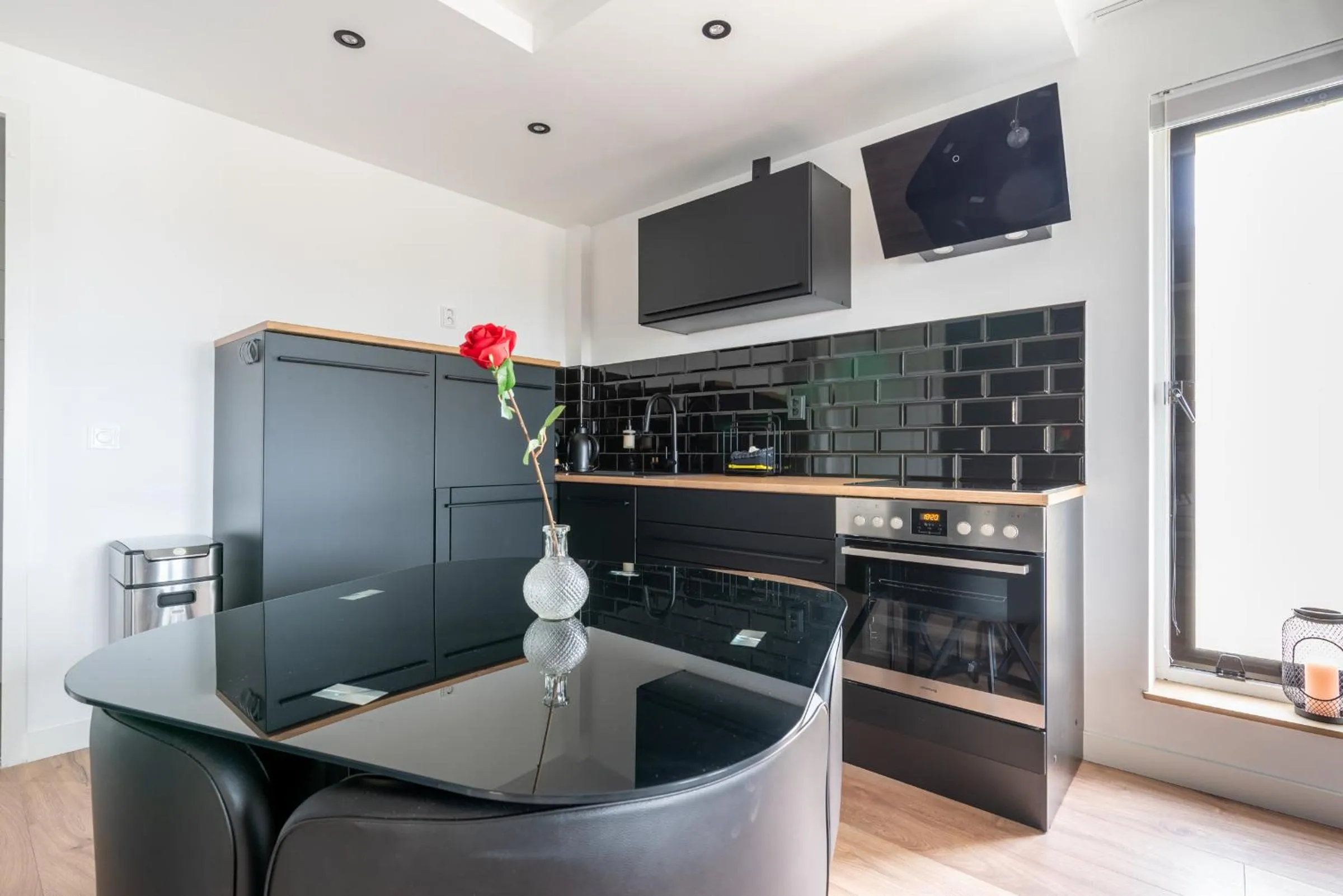 Kitchen or kitchenette in Beach Villa & Studio