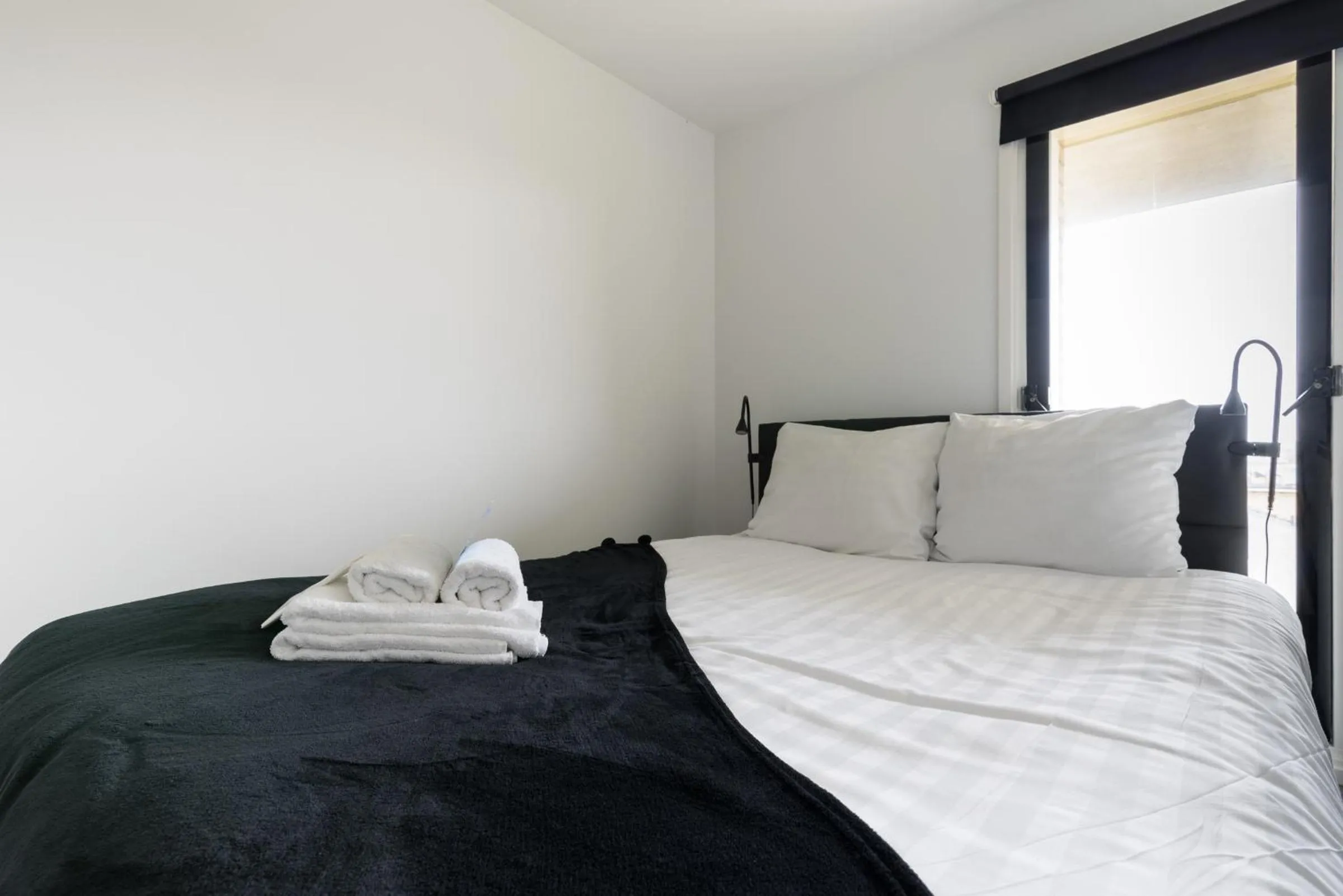 Bed in Beach Villa & Studio