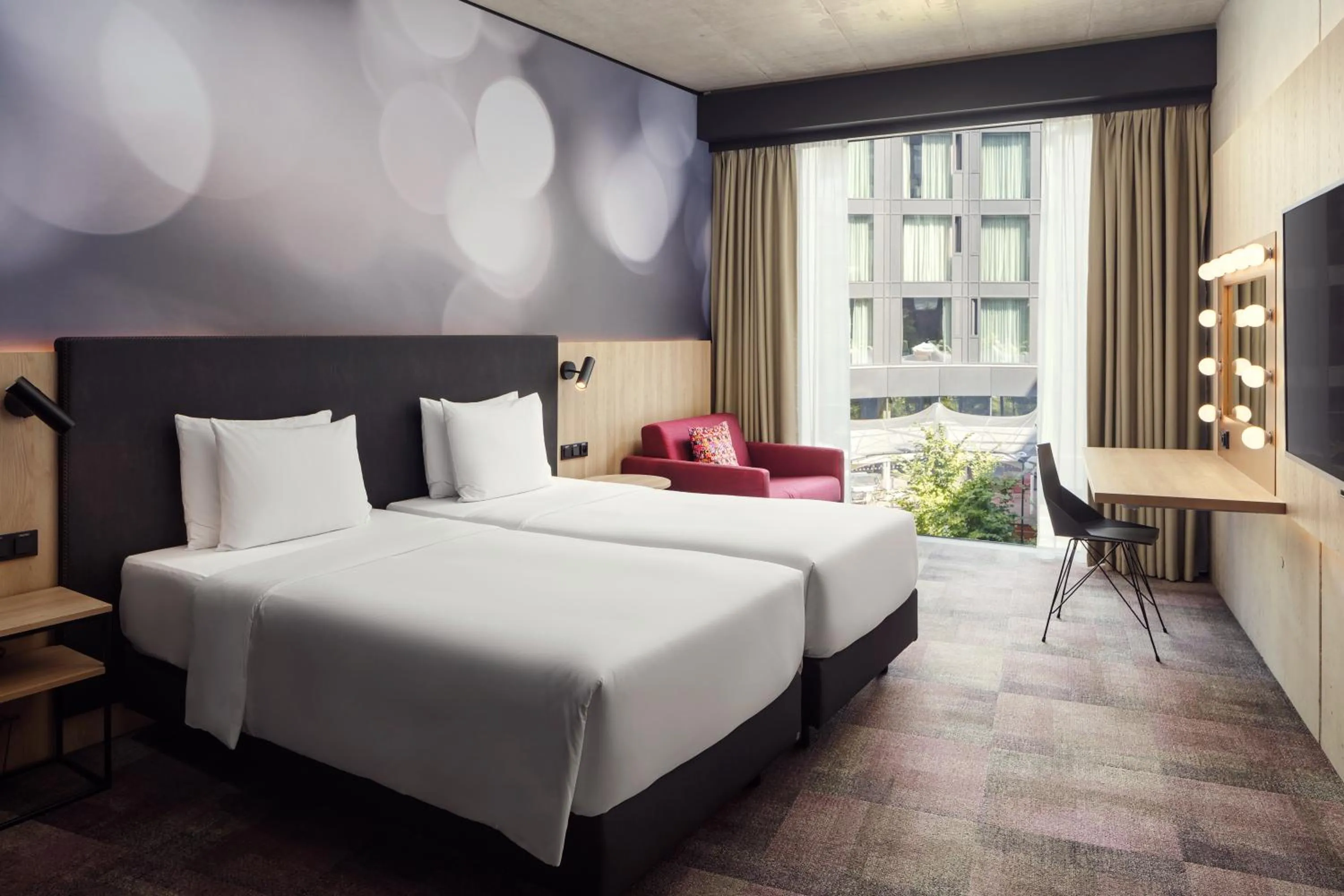 Bed in STAGES HOTEL Prague, a Tribute Portfolio Hotel