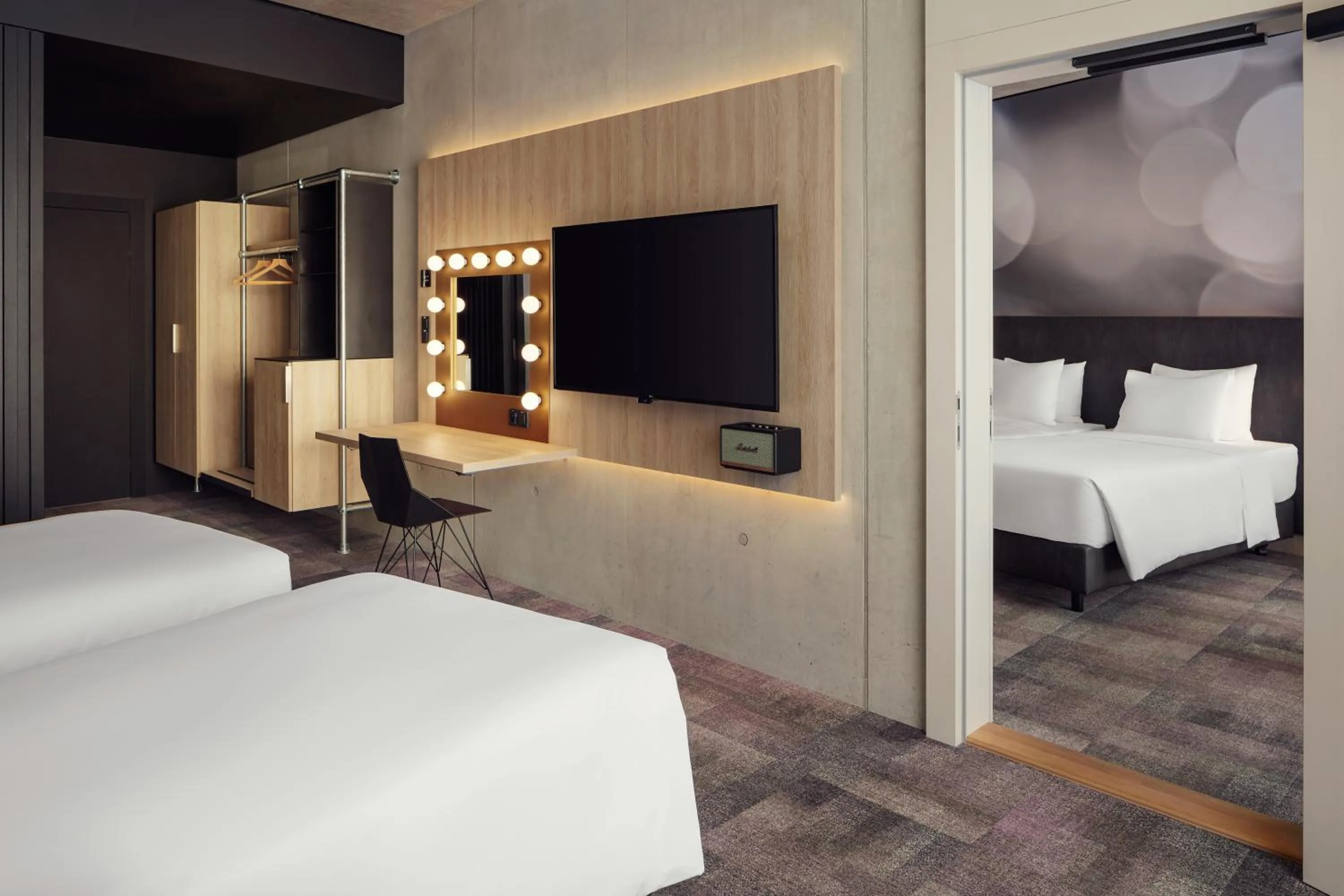 Bed in STAGES HOTEL Prague, a Tribute Portfolio Hotel