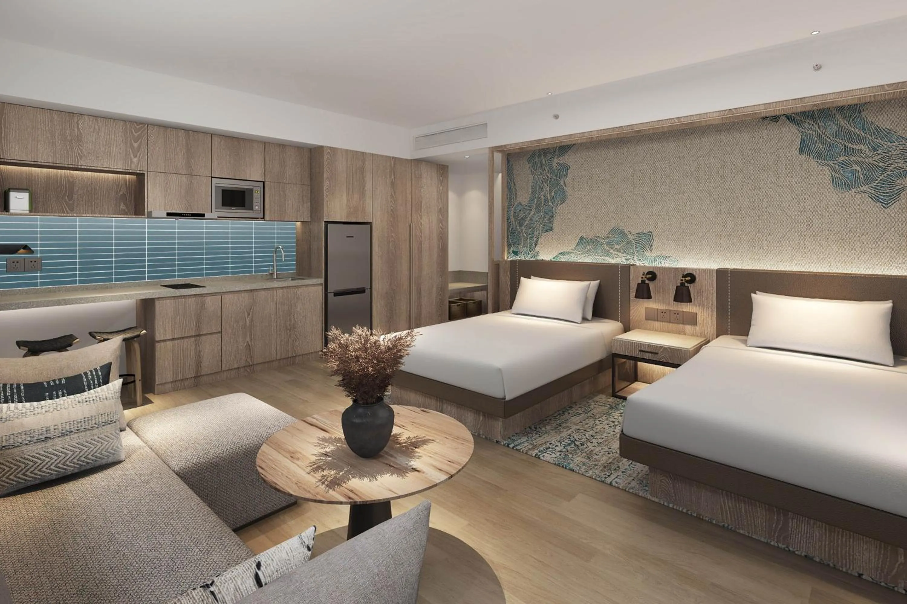 Photo of the whole room in Element Beijing Yanqing