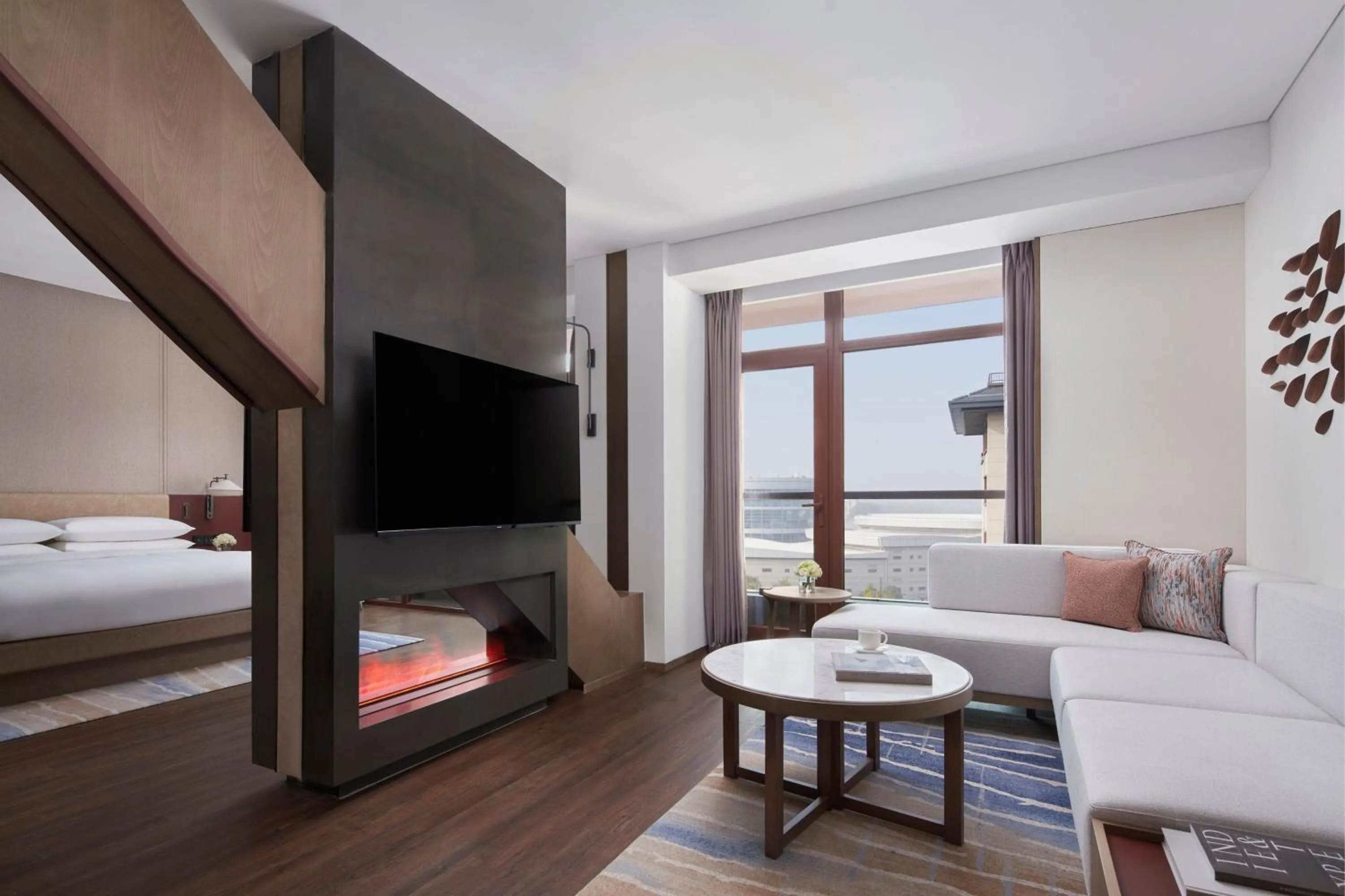 Photo of the whole room, Bed in Beijing Marriott Hotel Yanqing