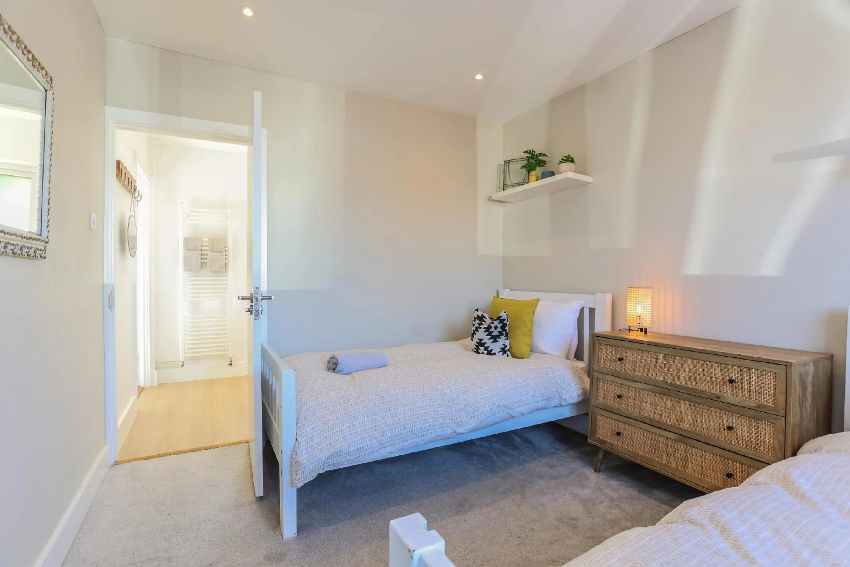 Bedroom, Bed in Iona 4 bed luxury in the heart of Bracklesham Bay