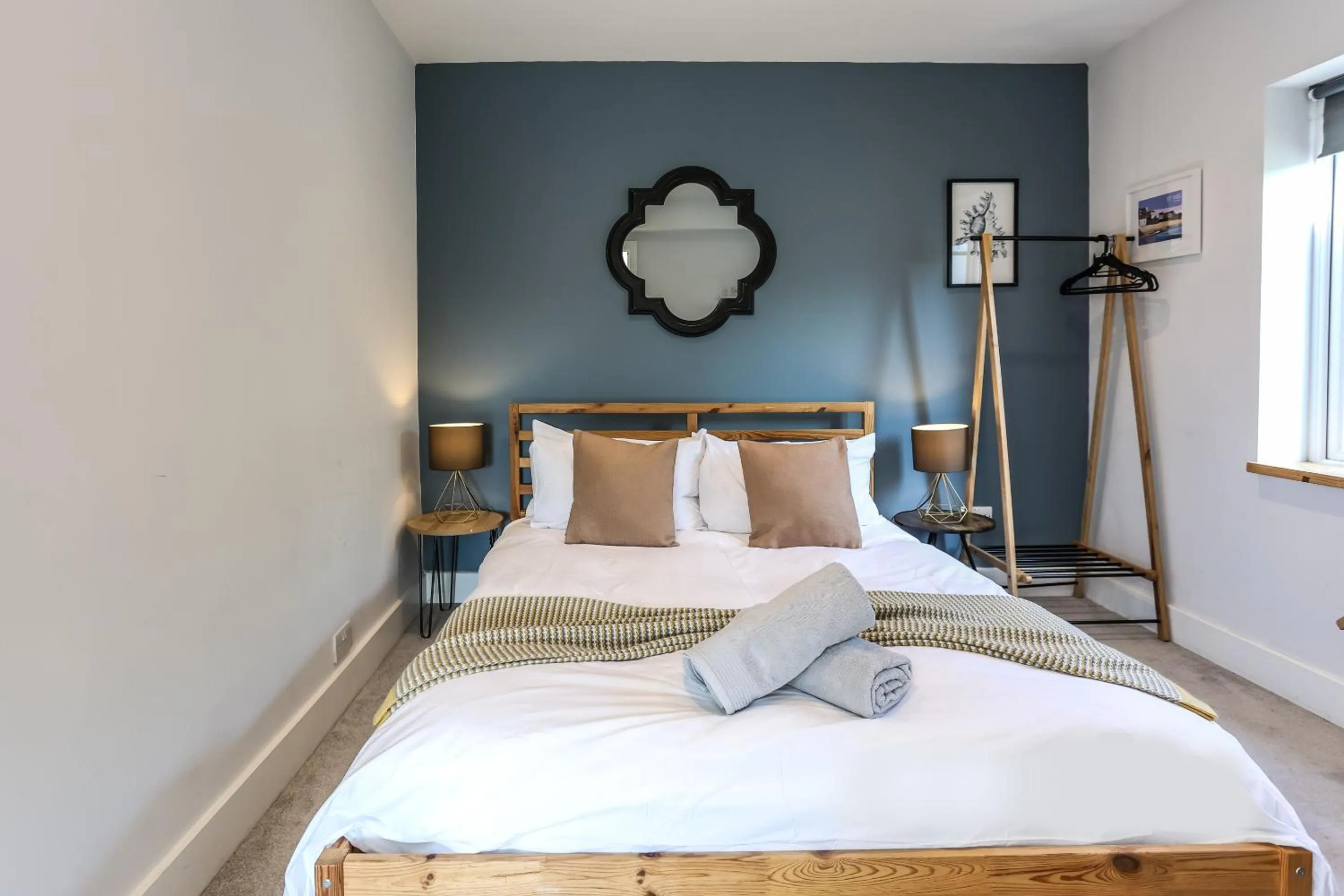 Bedroom, Bed in Iona 4 bed luxury in the heart of Bracklesham Bay