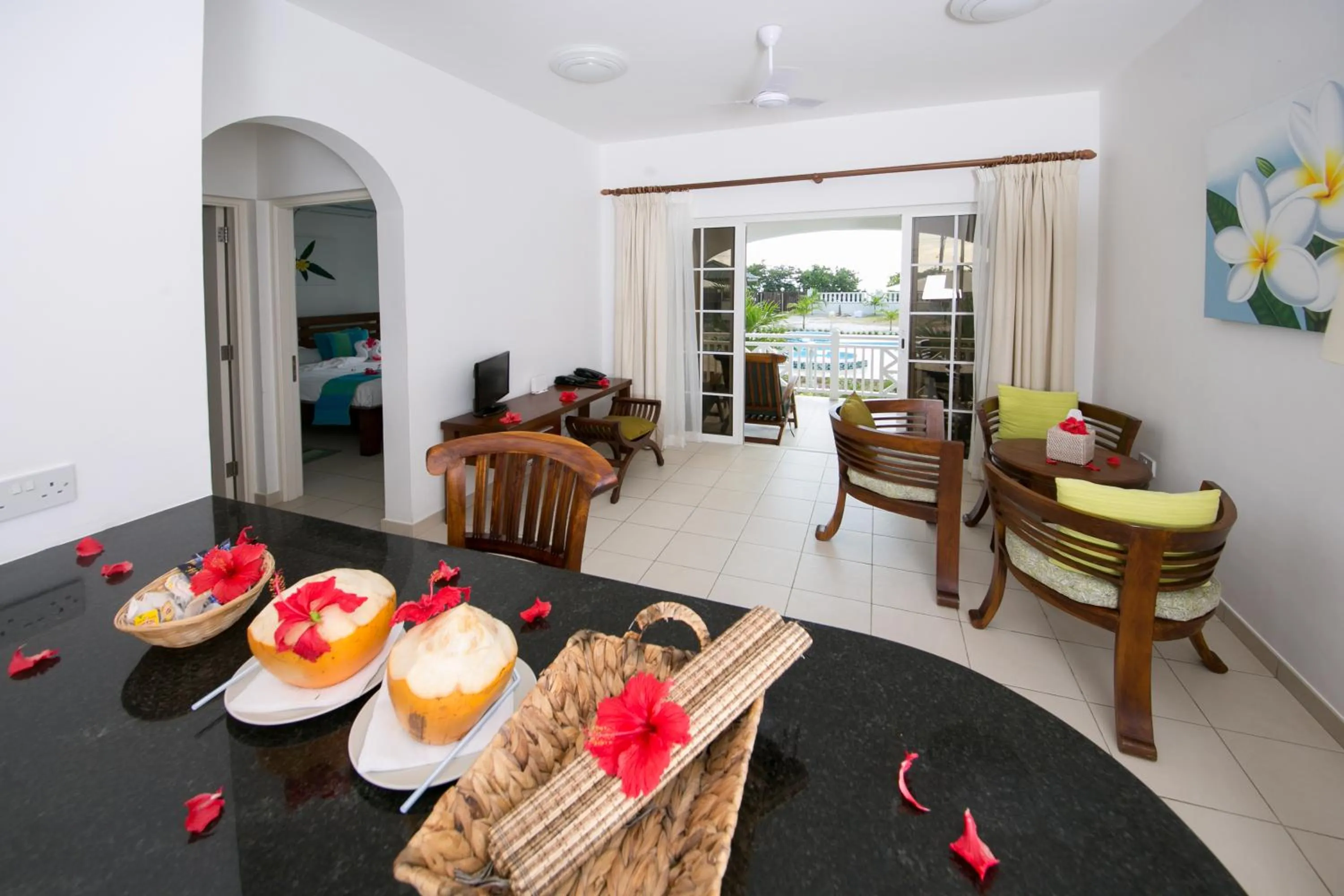 Living room in Villa Koket