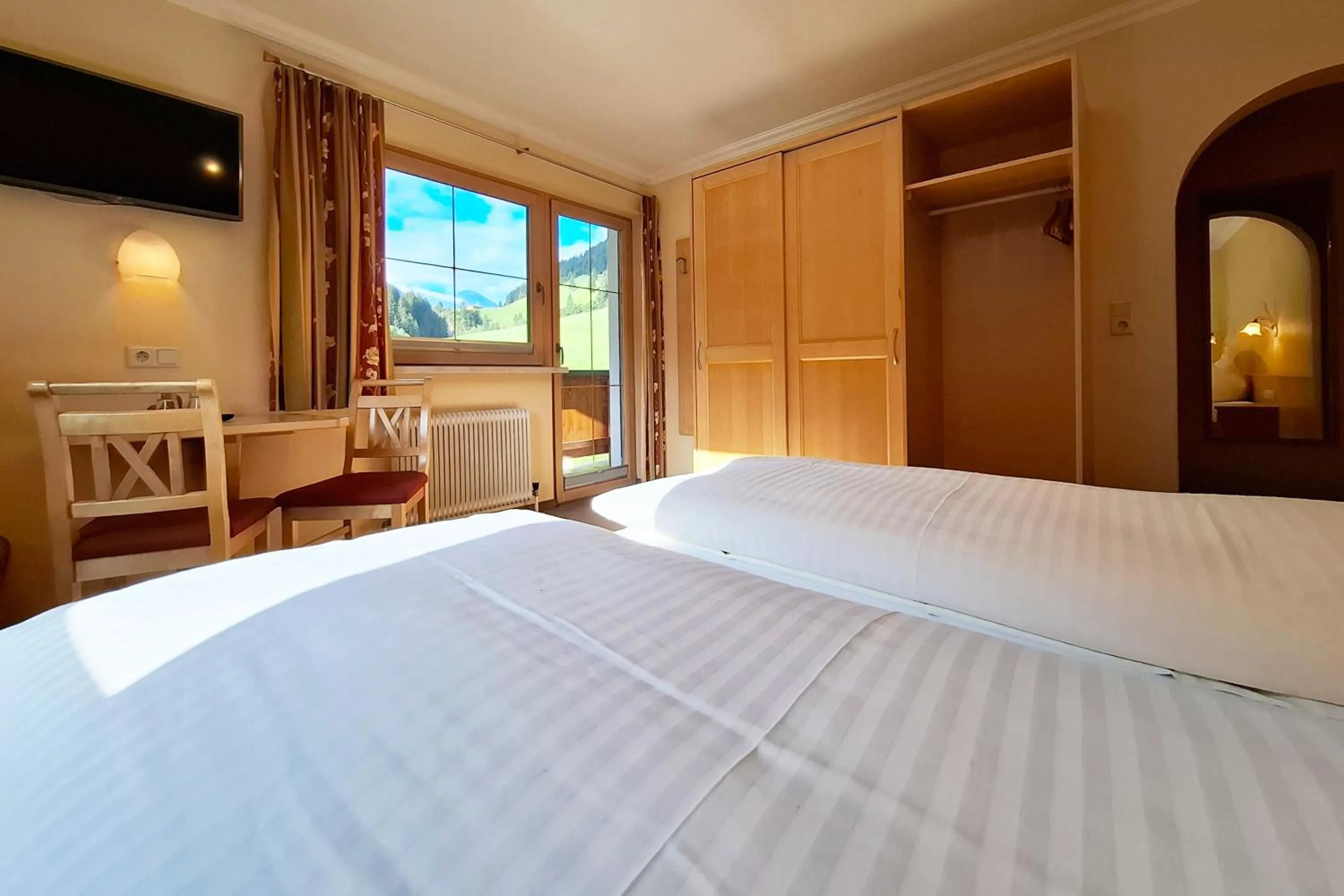 Bedroom, Bed in Haus Tirol