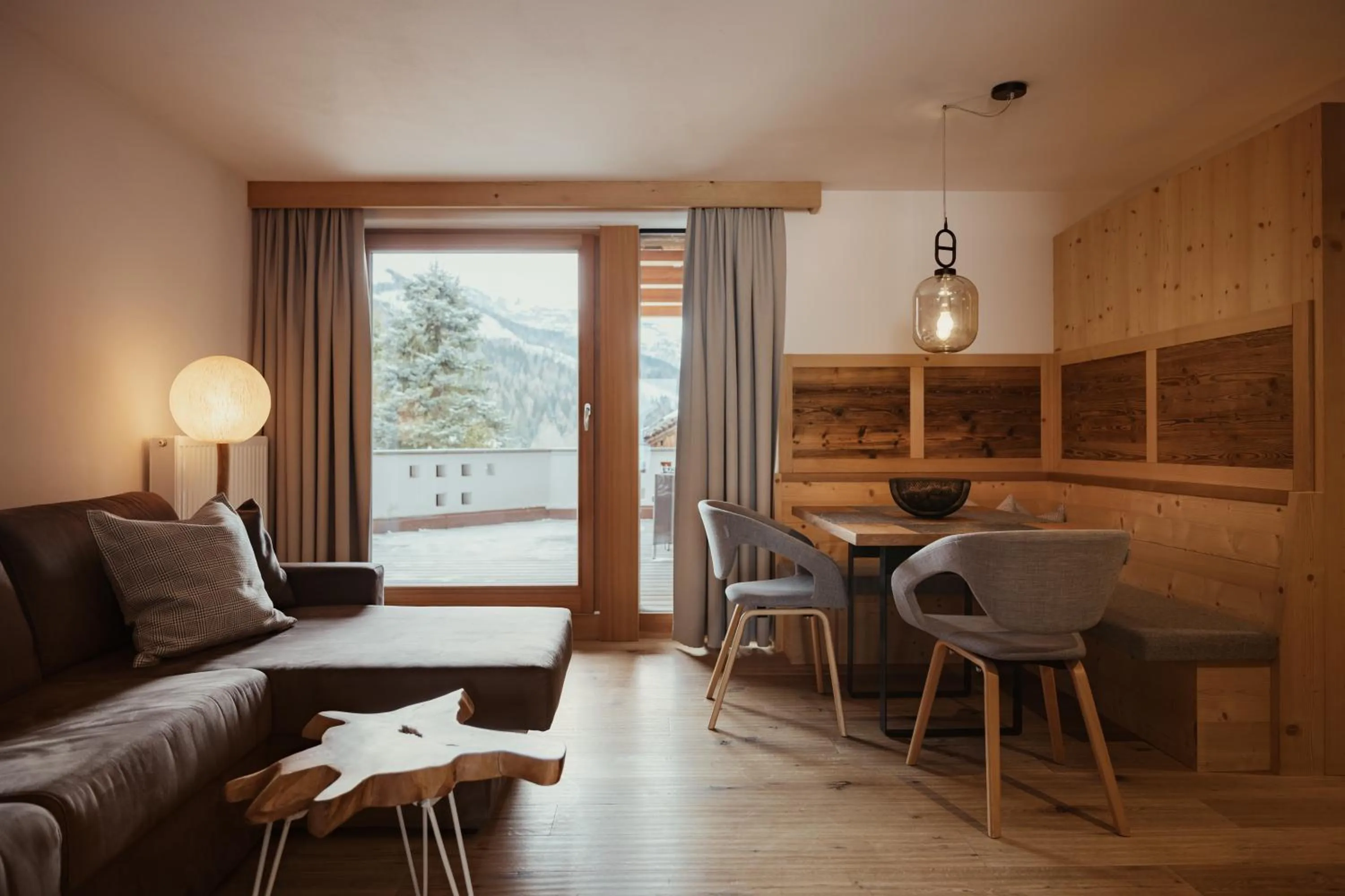 Living room in Villa Flora Mountain Lodges