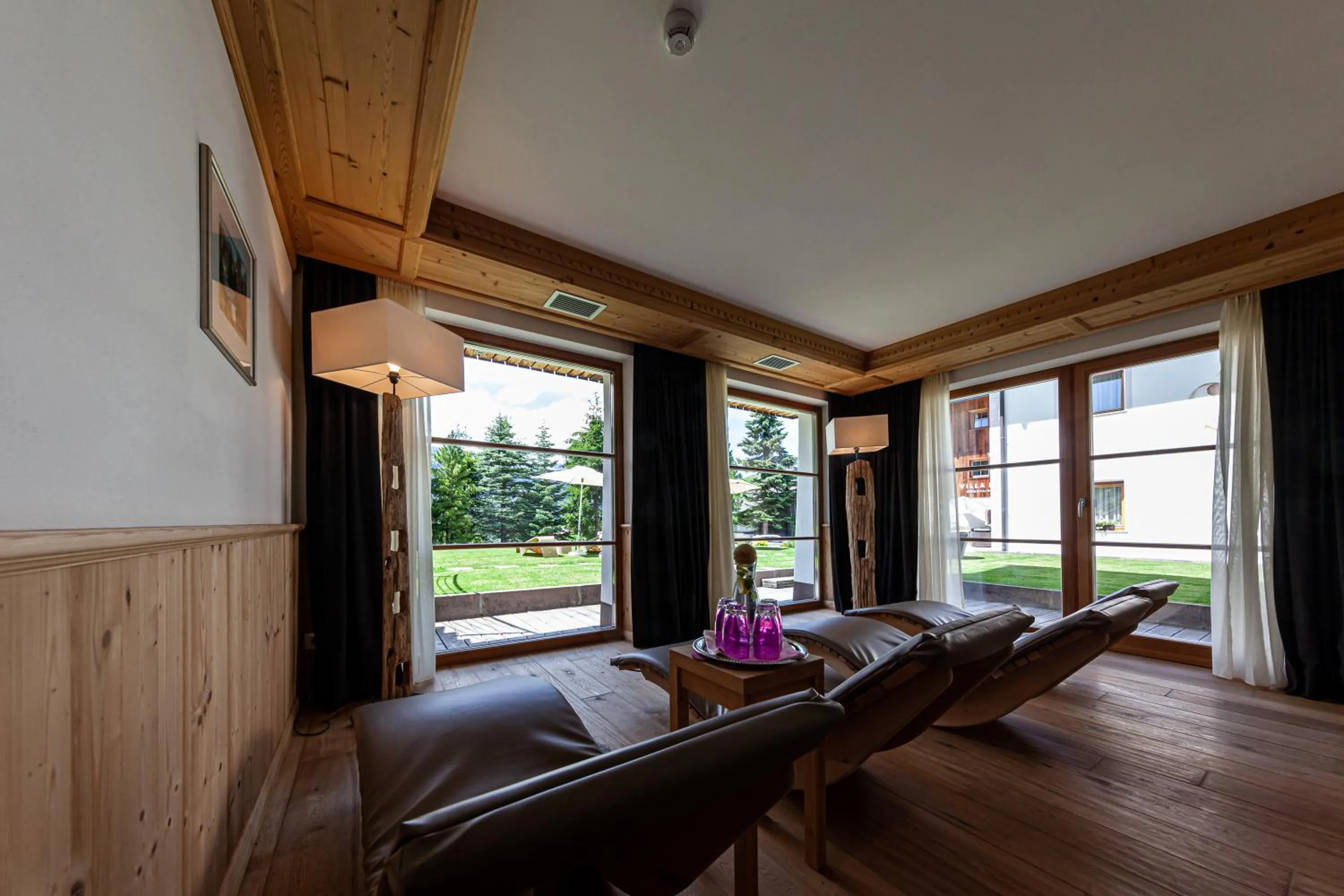 Garden view in Villa Flora Mountain Lodges