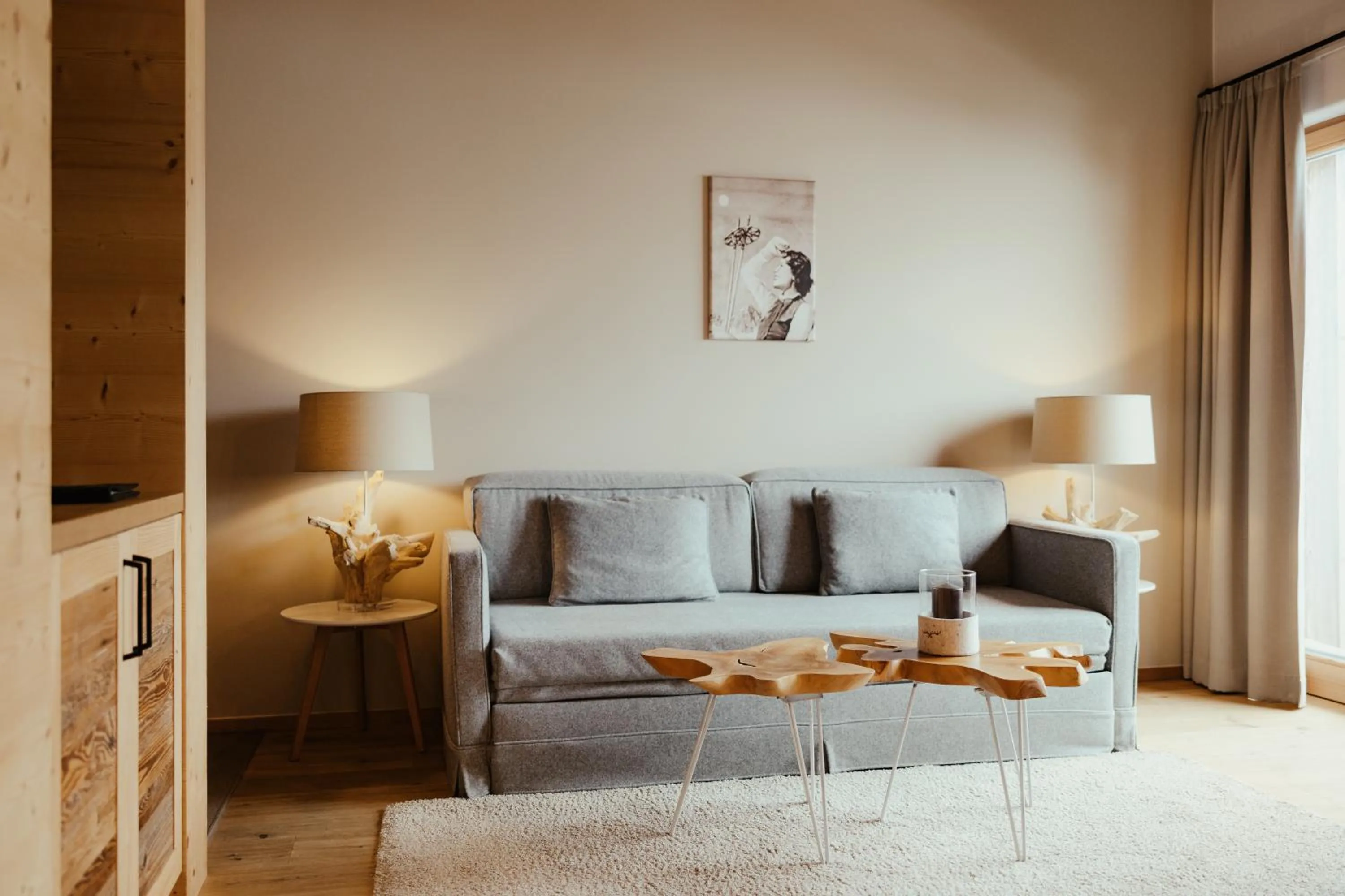 Living room in Villa Flora Mountain Lodges