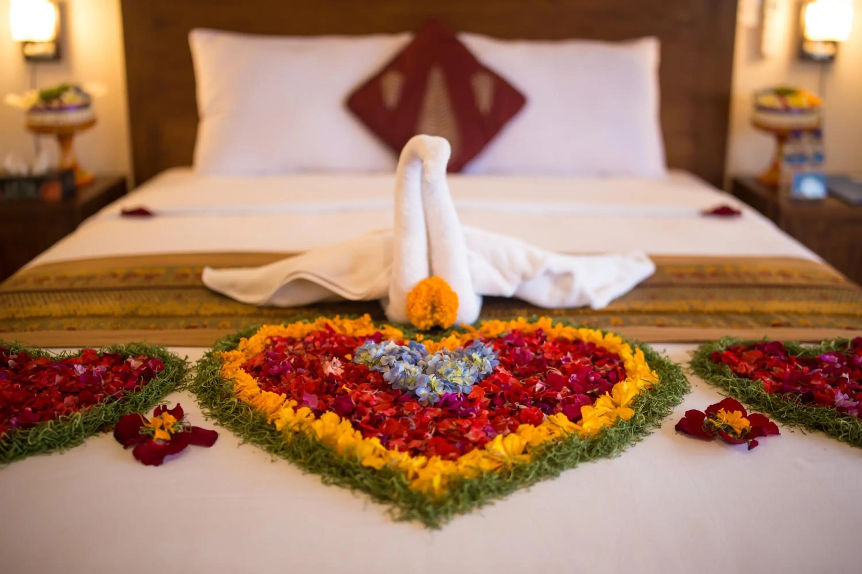 Bed in Villa Mandi Resort