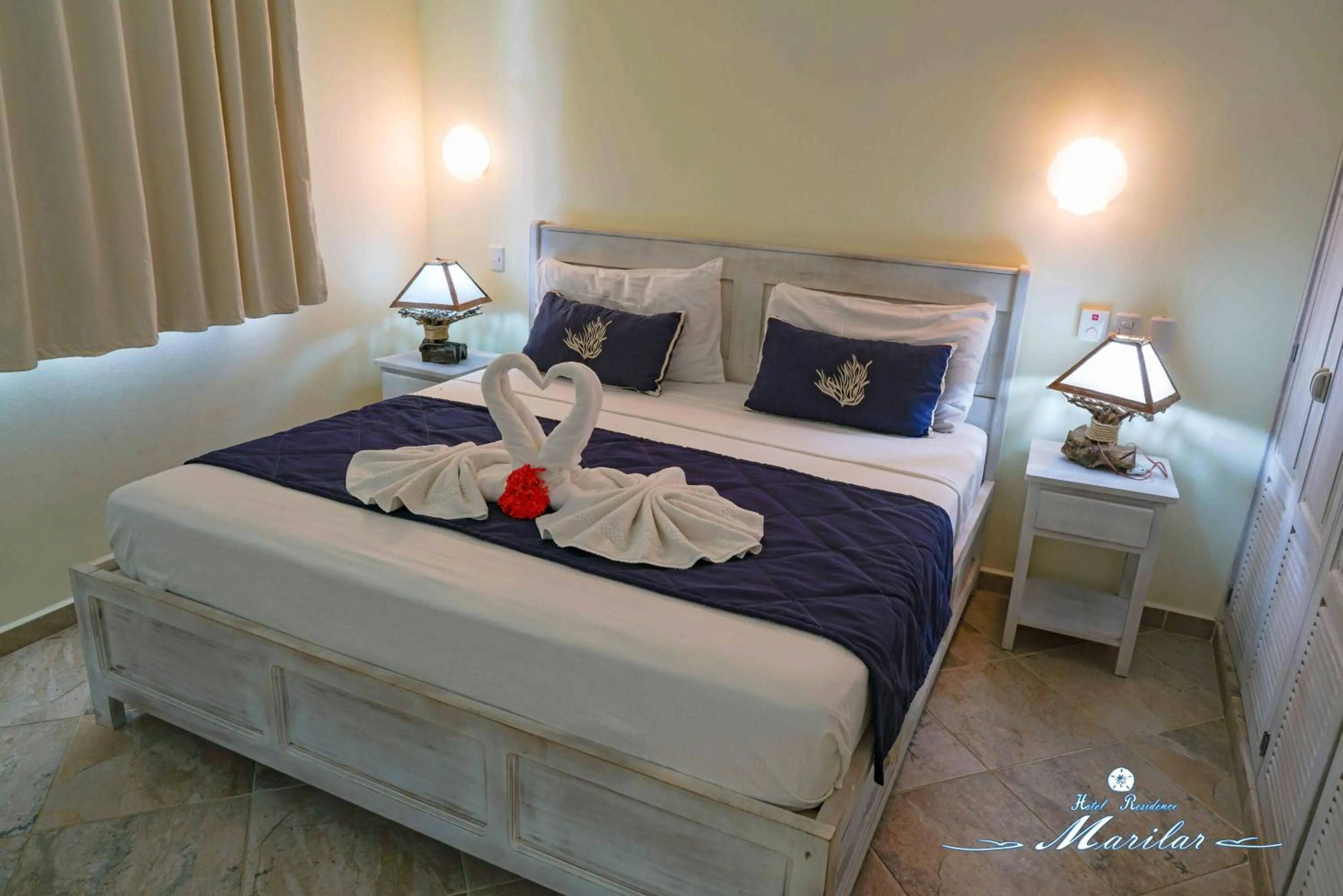 Bedroom, Bed in Hotel Residence Marilar