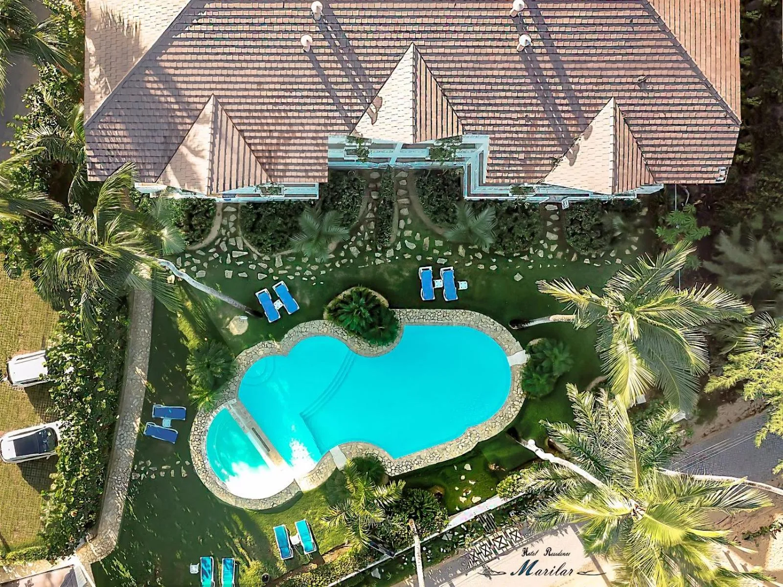 Bird's eye view in Hotel Residence Marilar