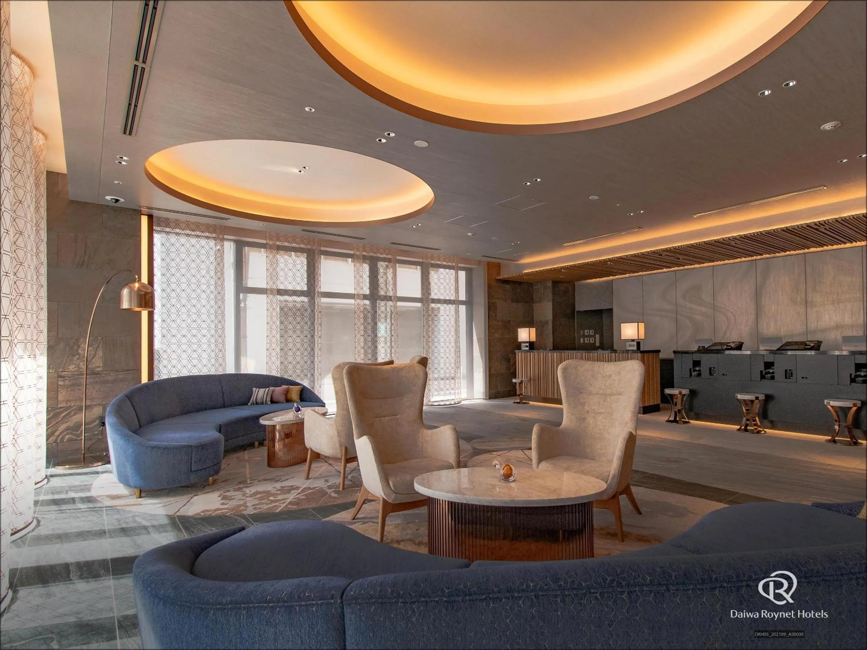 Lobby or reception in Daiwa Roynet Hotel Osaka Sakaisuji Honmachi PREMIER