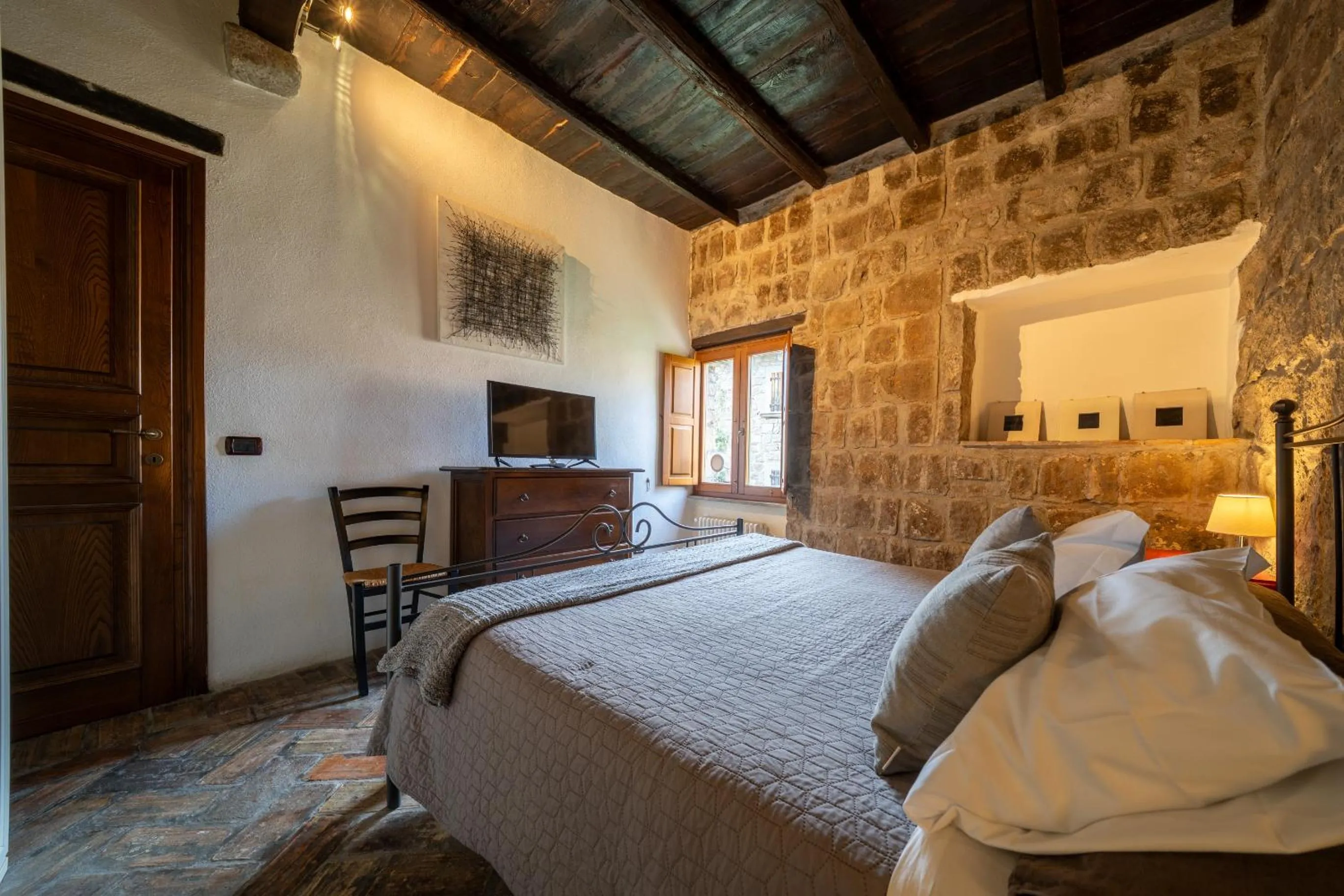 Bedroom, Bed in La Suite del Borgo