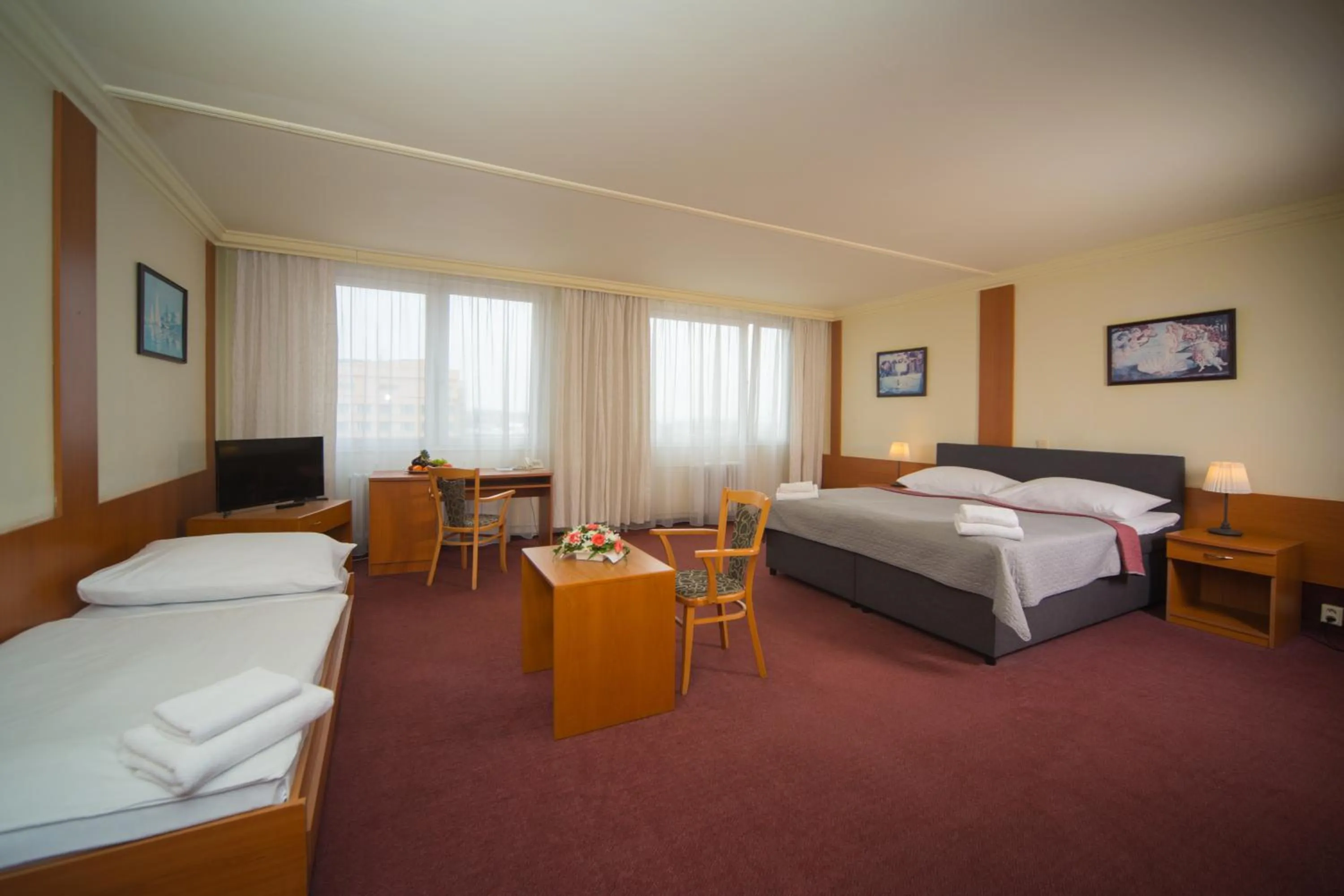 Bed in TOP HOTEL Praha