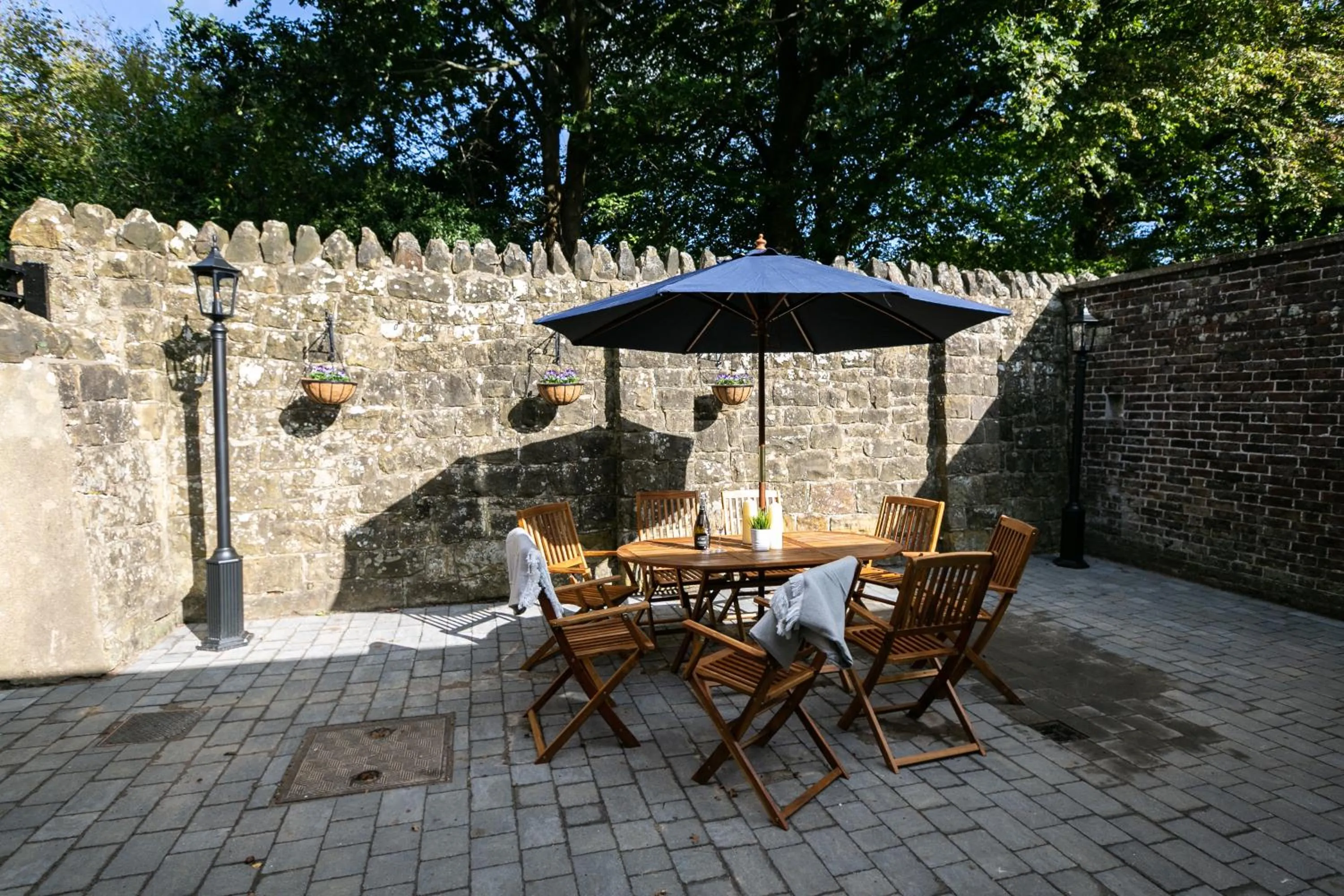 Patio in Accommodation at Salomons Estate