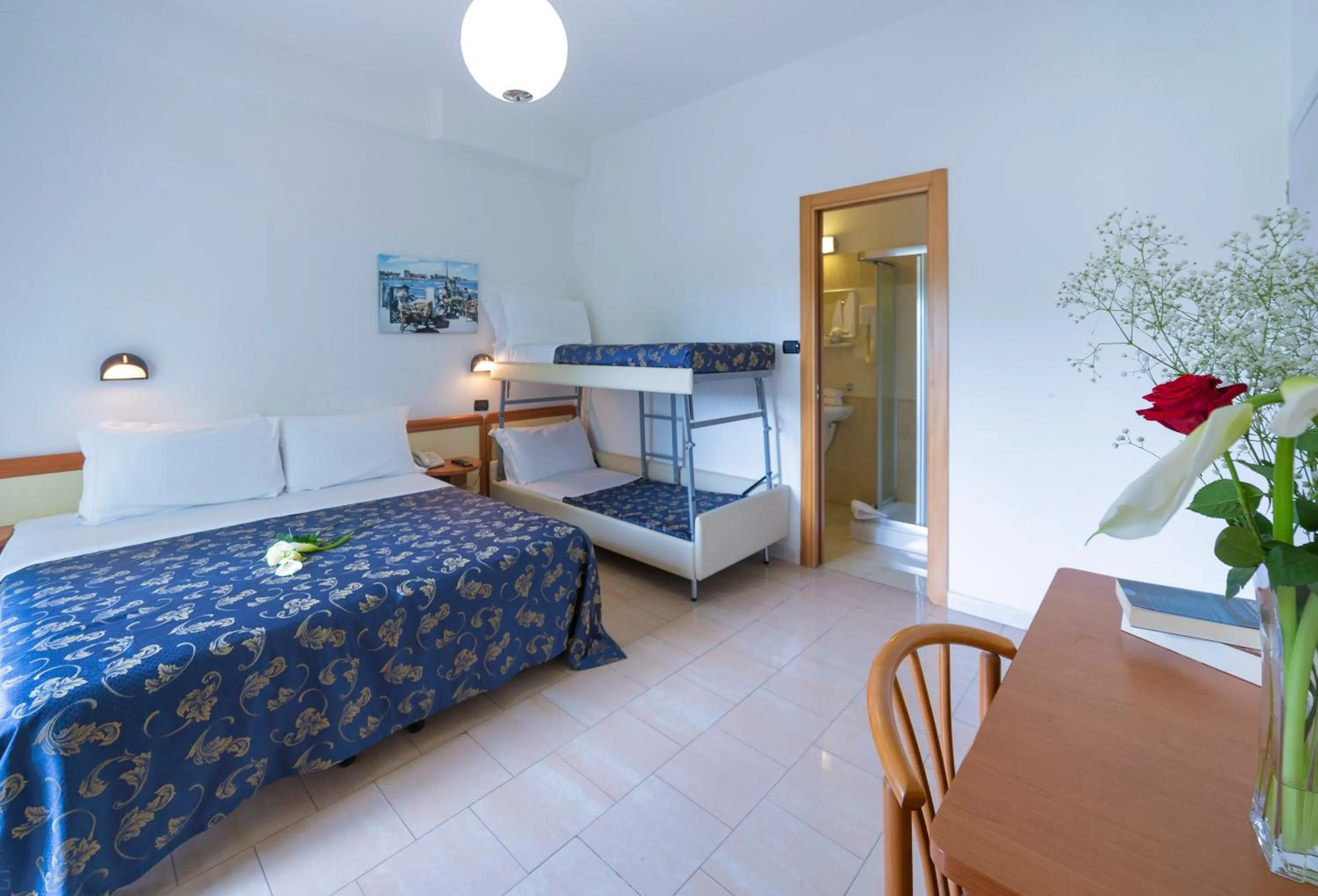 Bed in Hotel Sultano