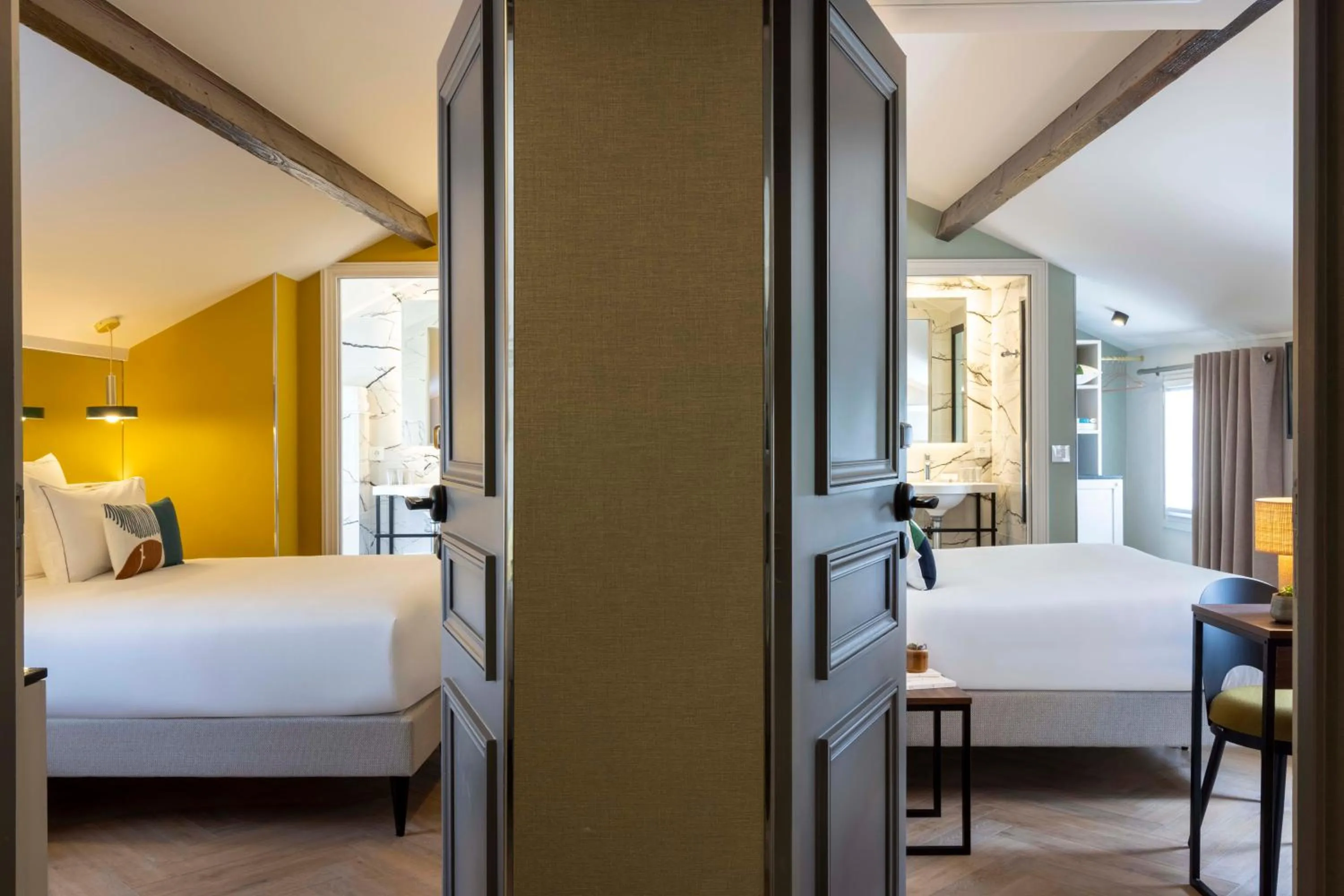 Family, Bed in Hôtel La Canopée