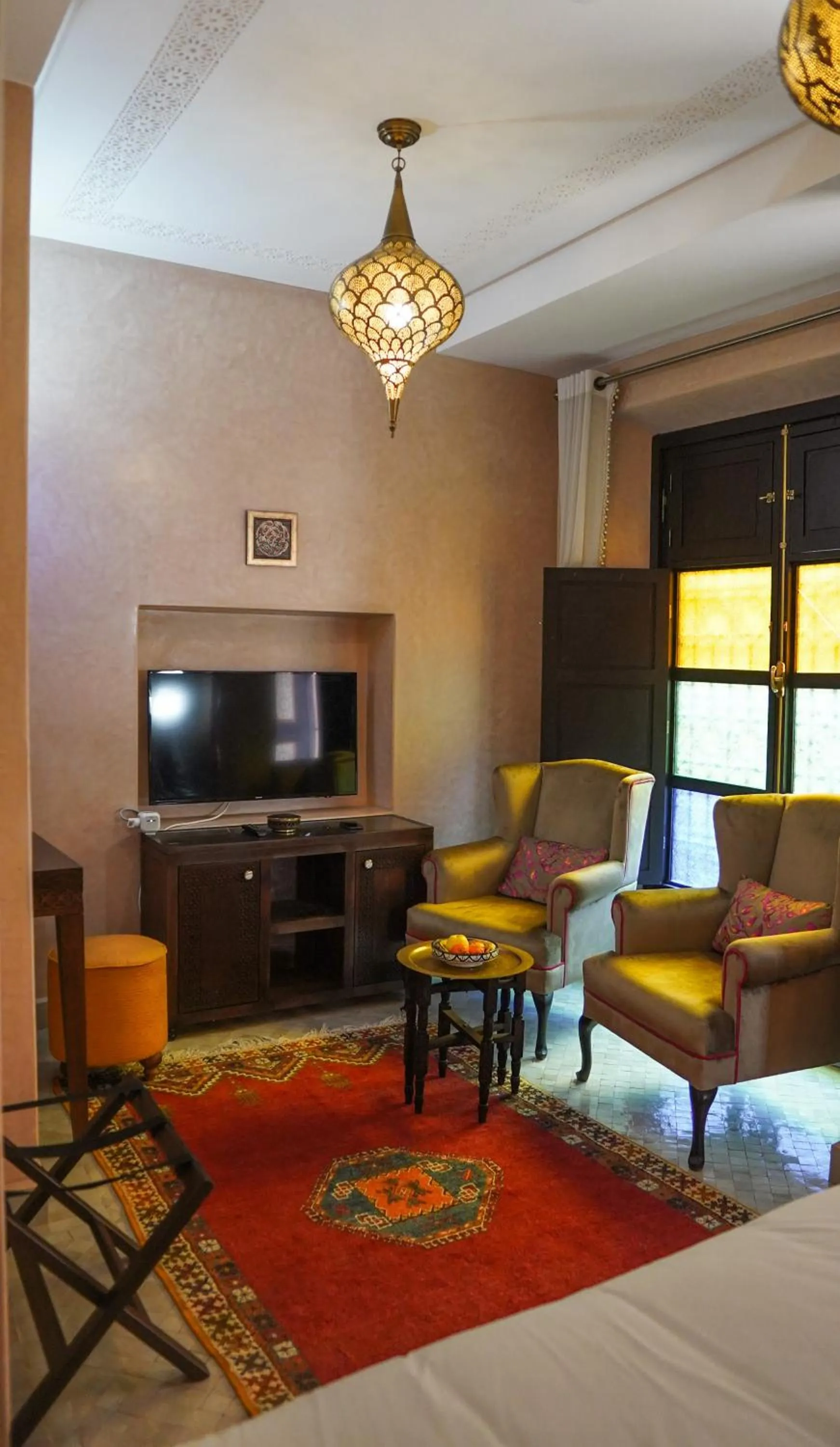 Seating area, Bed in Riad Sultan Suleiman