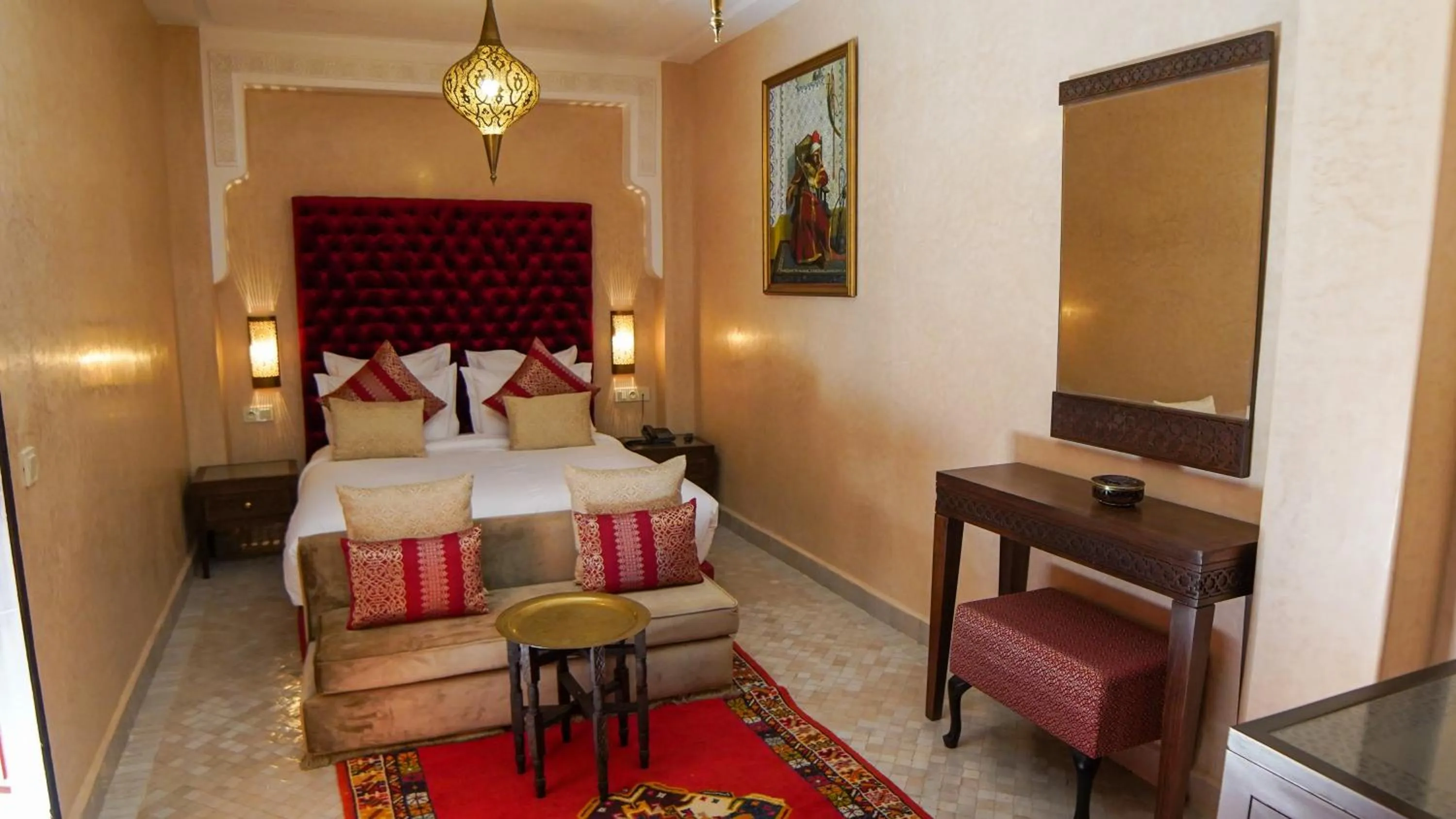 Bed in Riad Sultan Suleiman