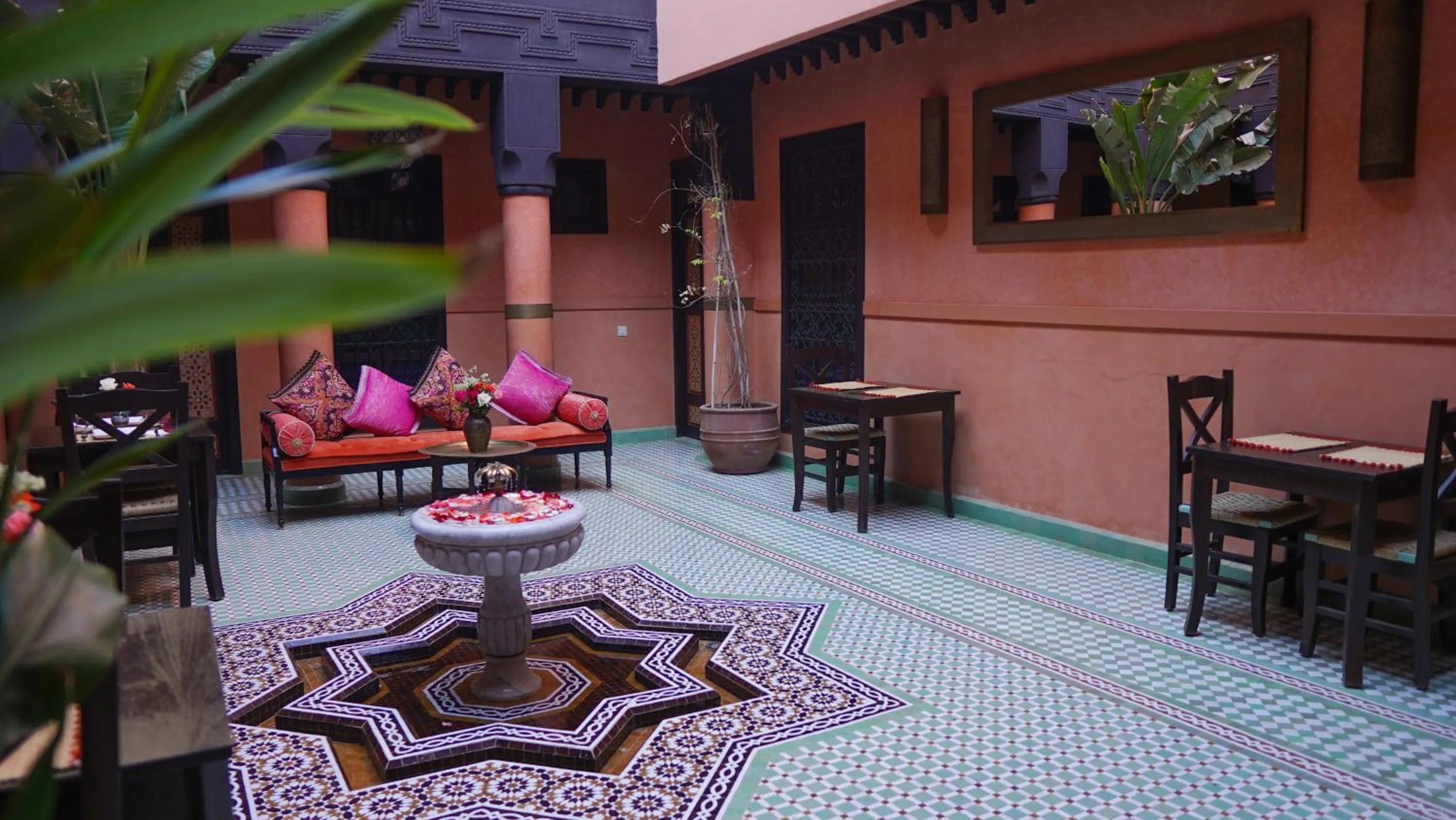 Inner courtyard view in Riad Sultan Suleiman