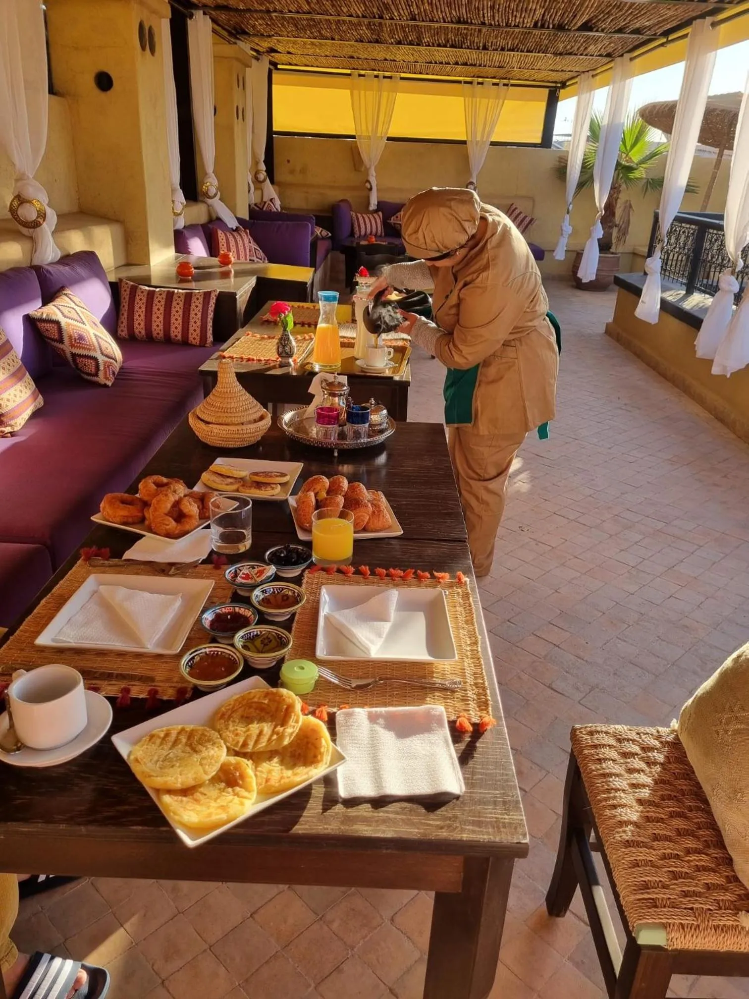 Food and drinks in Riad Sultan Suleiman