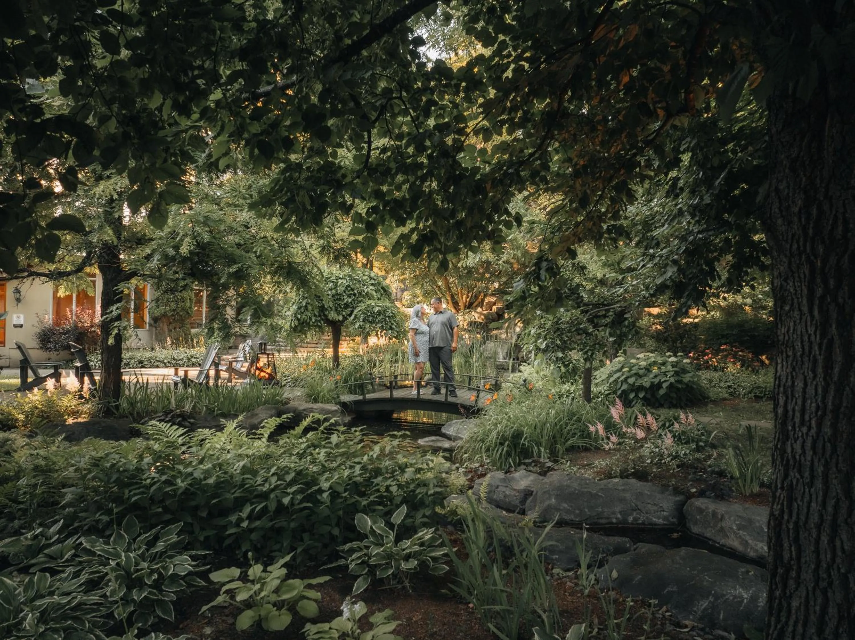 Garden in Hotel Chateau Bromont