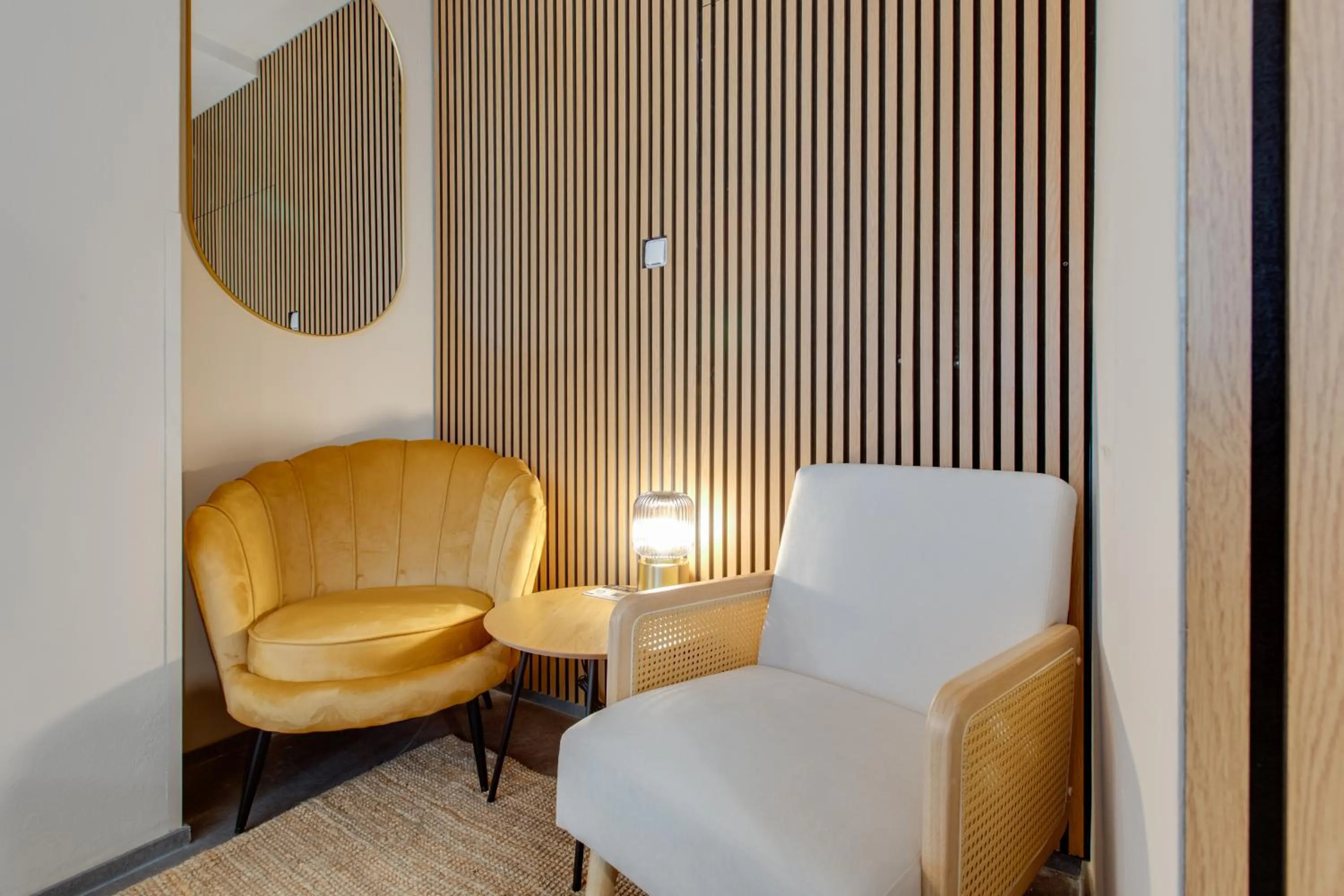 Seating area in Hotel Andante
