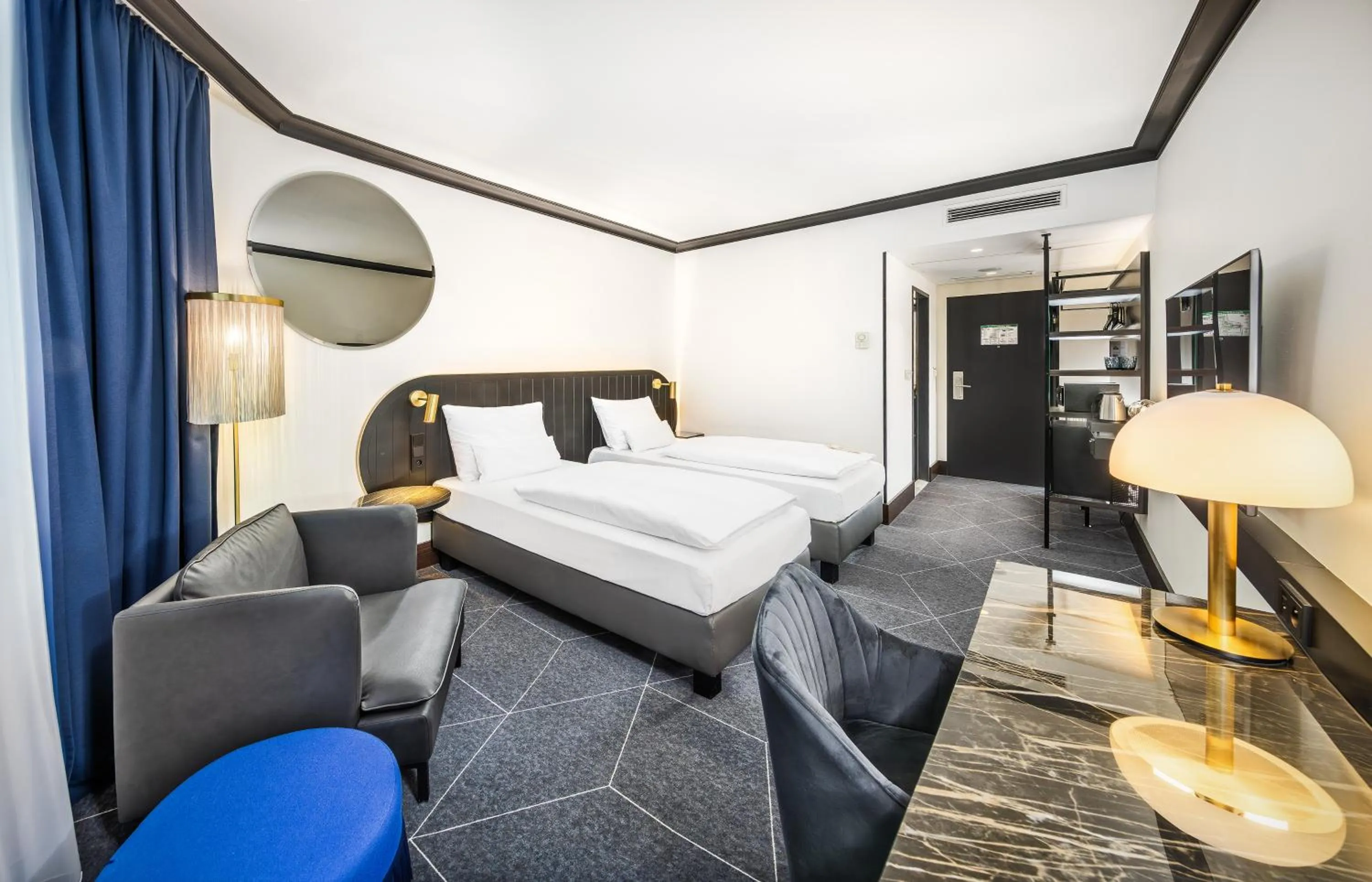 Bed in Diplomat Hotel Prague