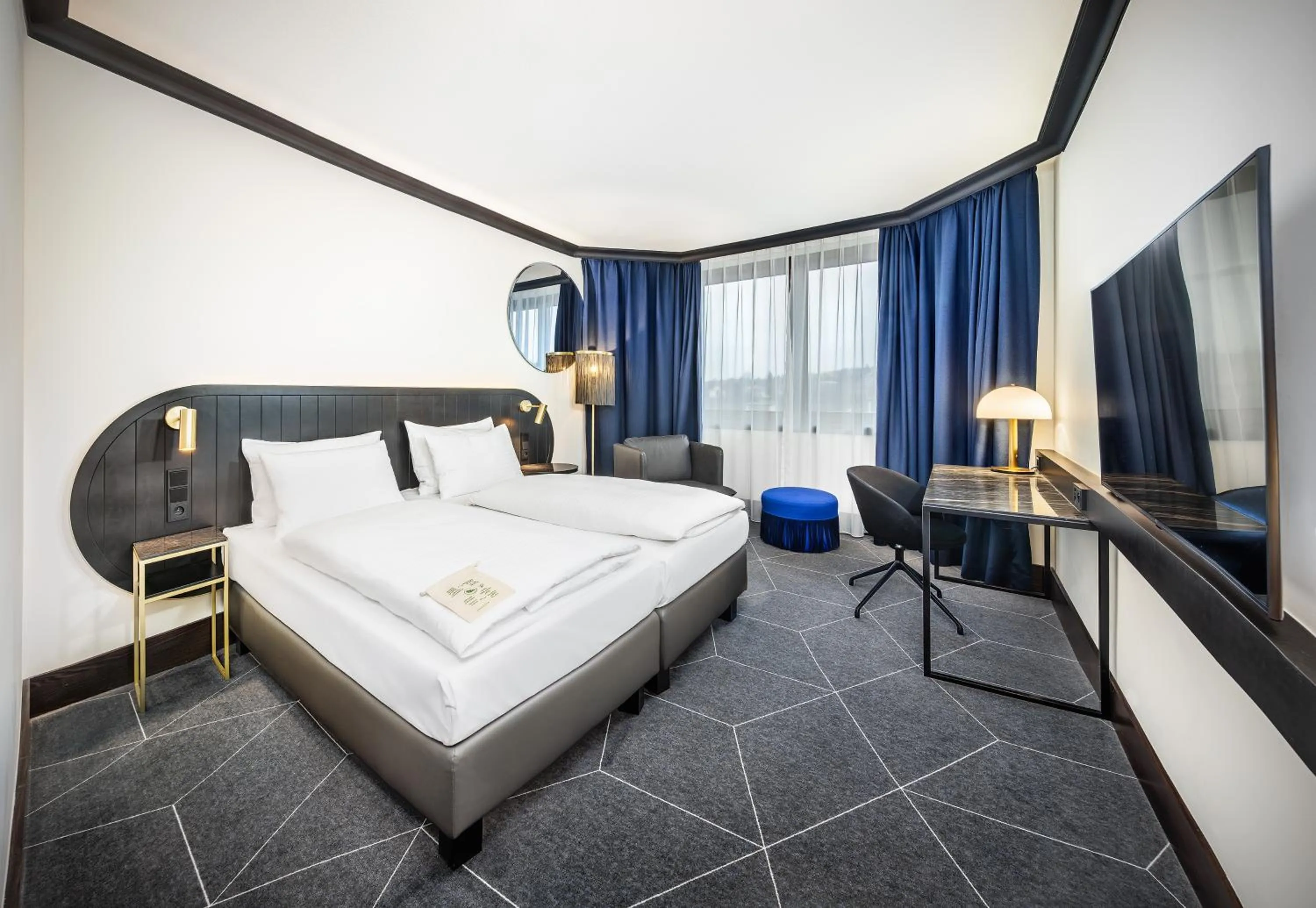 Bed in Diplomat Hotel Prague