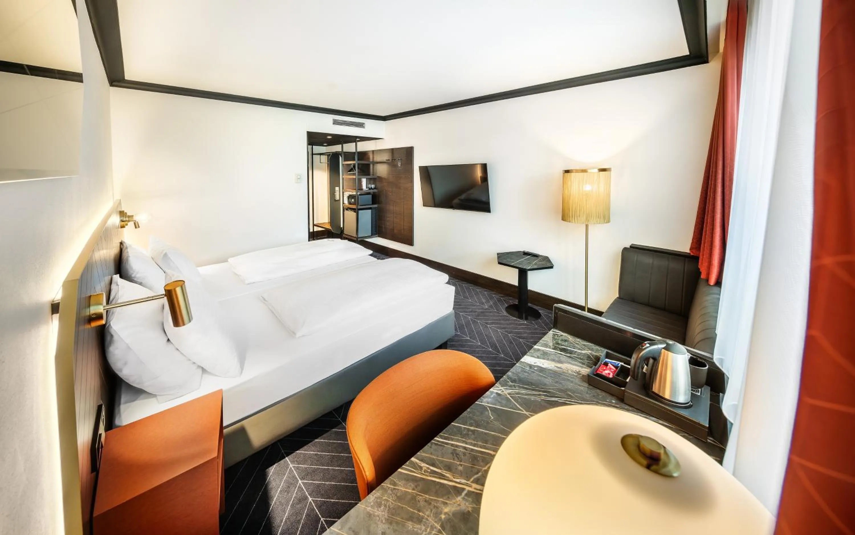 Bed in Diplomat Hotel Prague