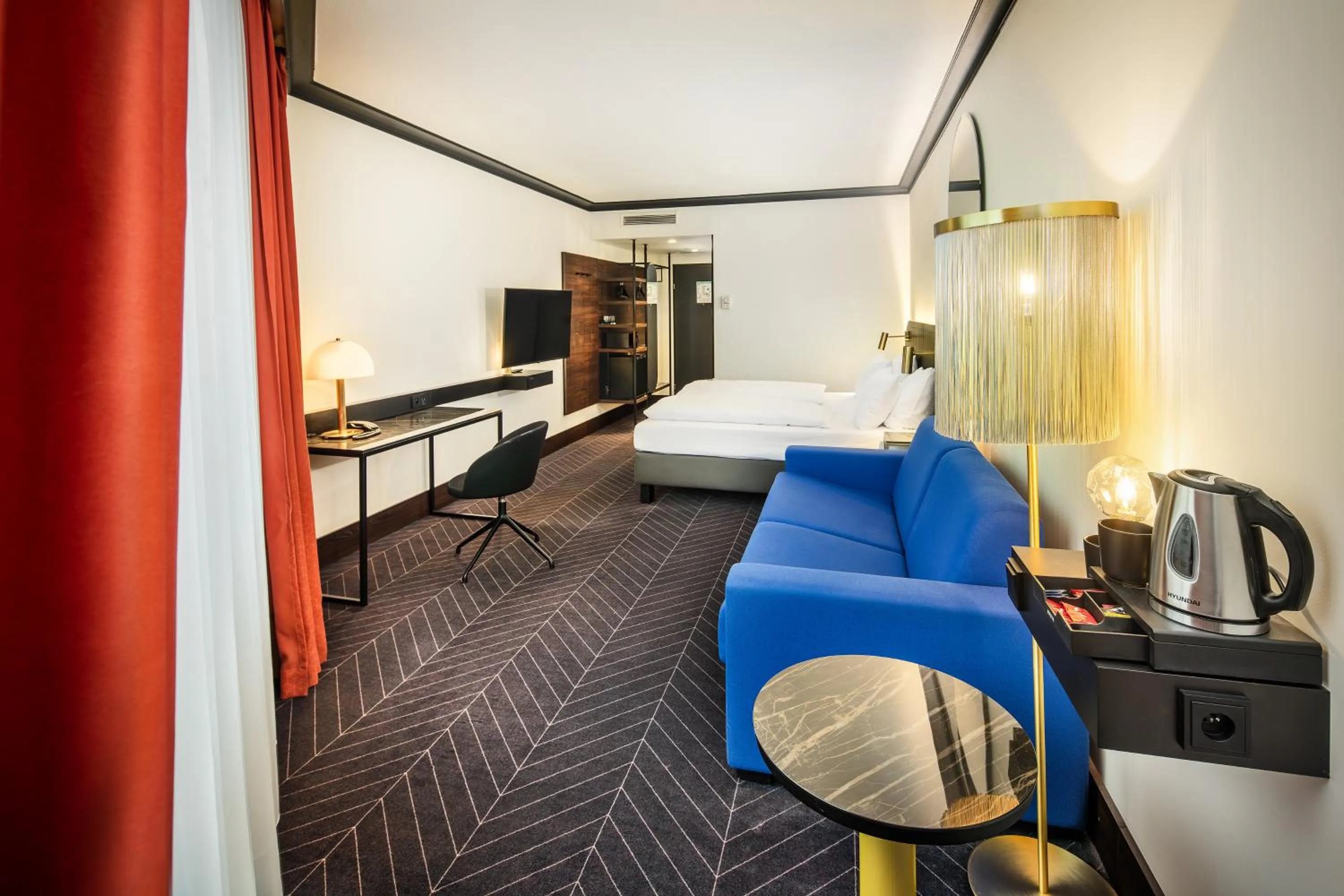 Bed in Diplomat Hotel Prague