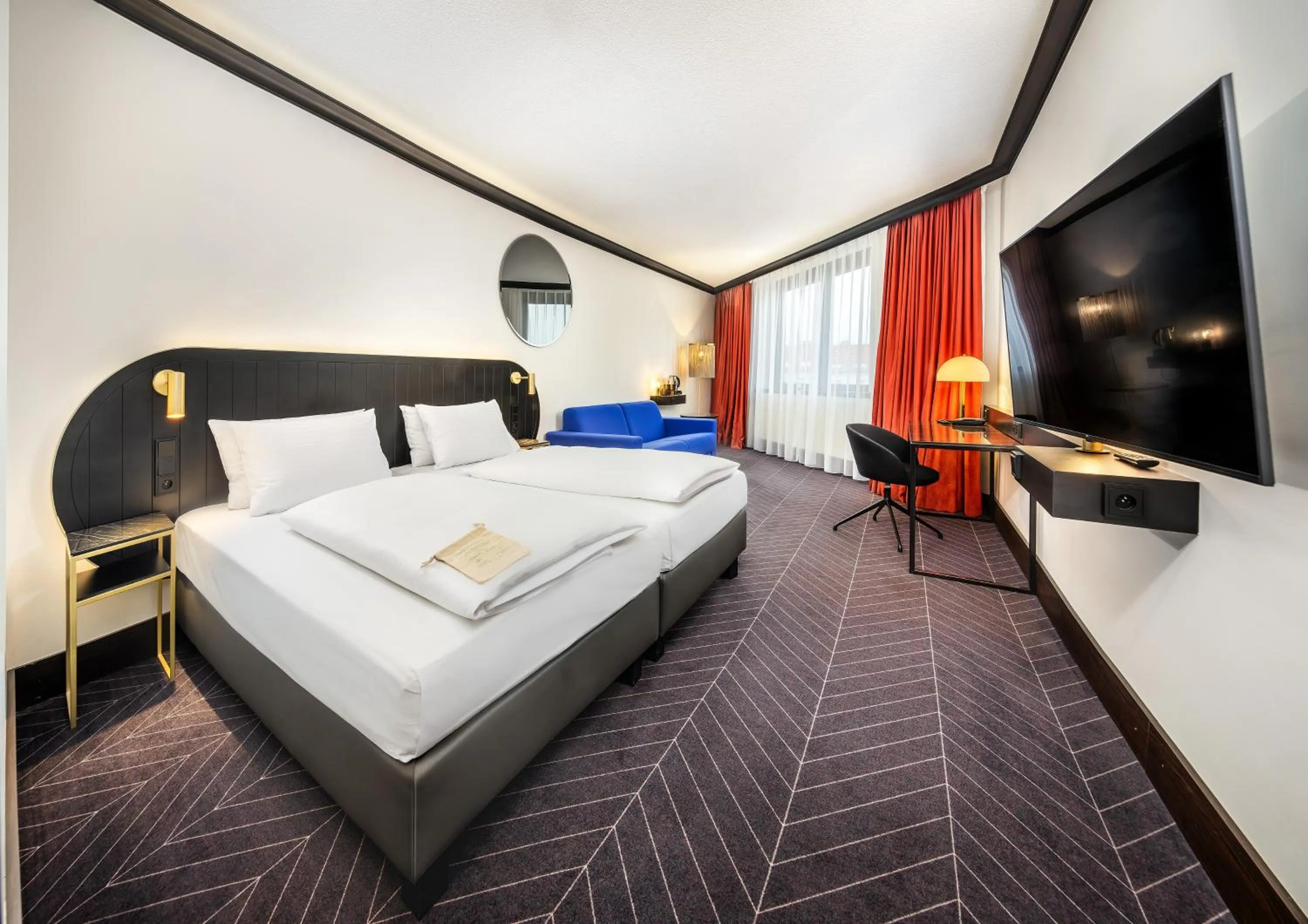 Bedroom, Bed in Diplomat Hotel Prague